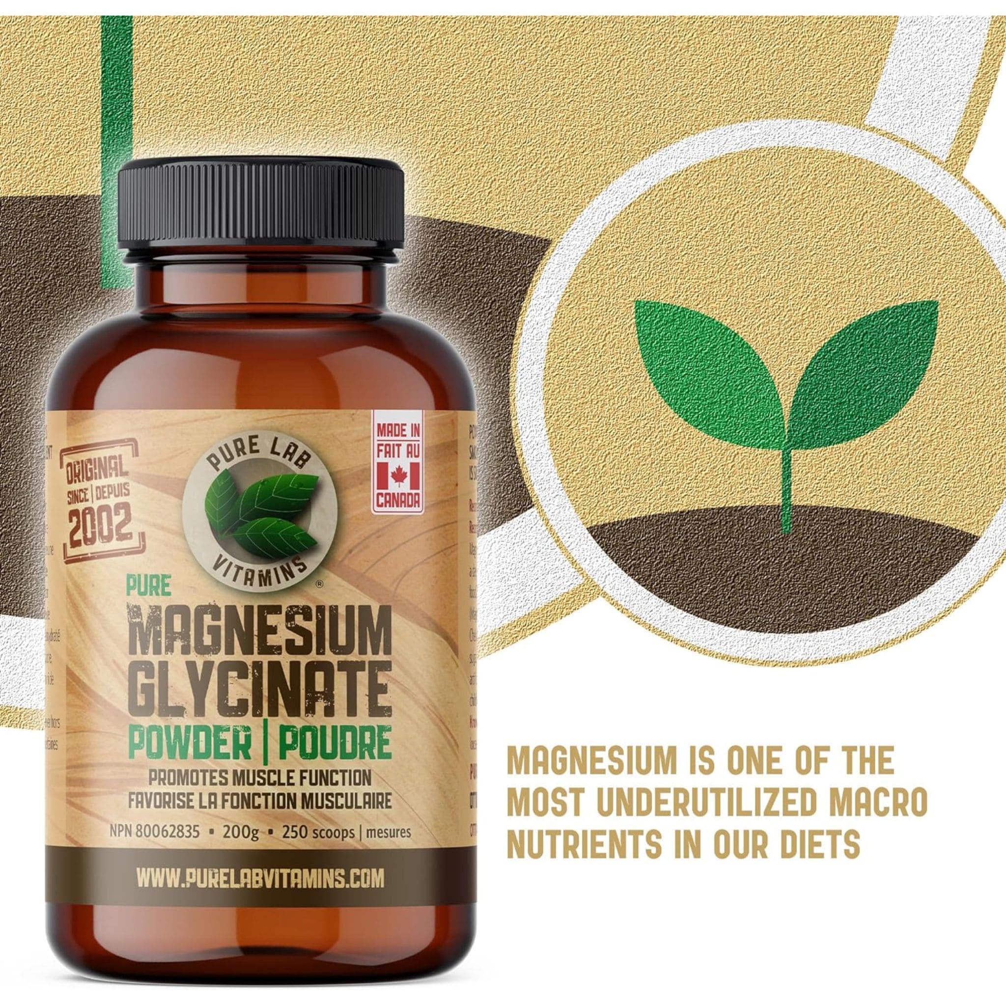 Pure Lab Magnesium Glycinate Powder, 200g - Image 9