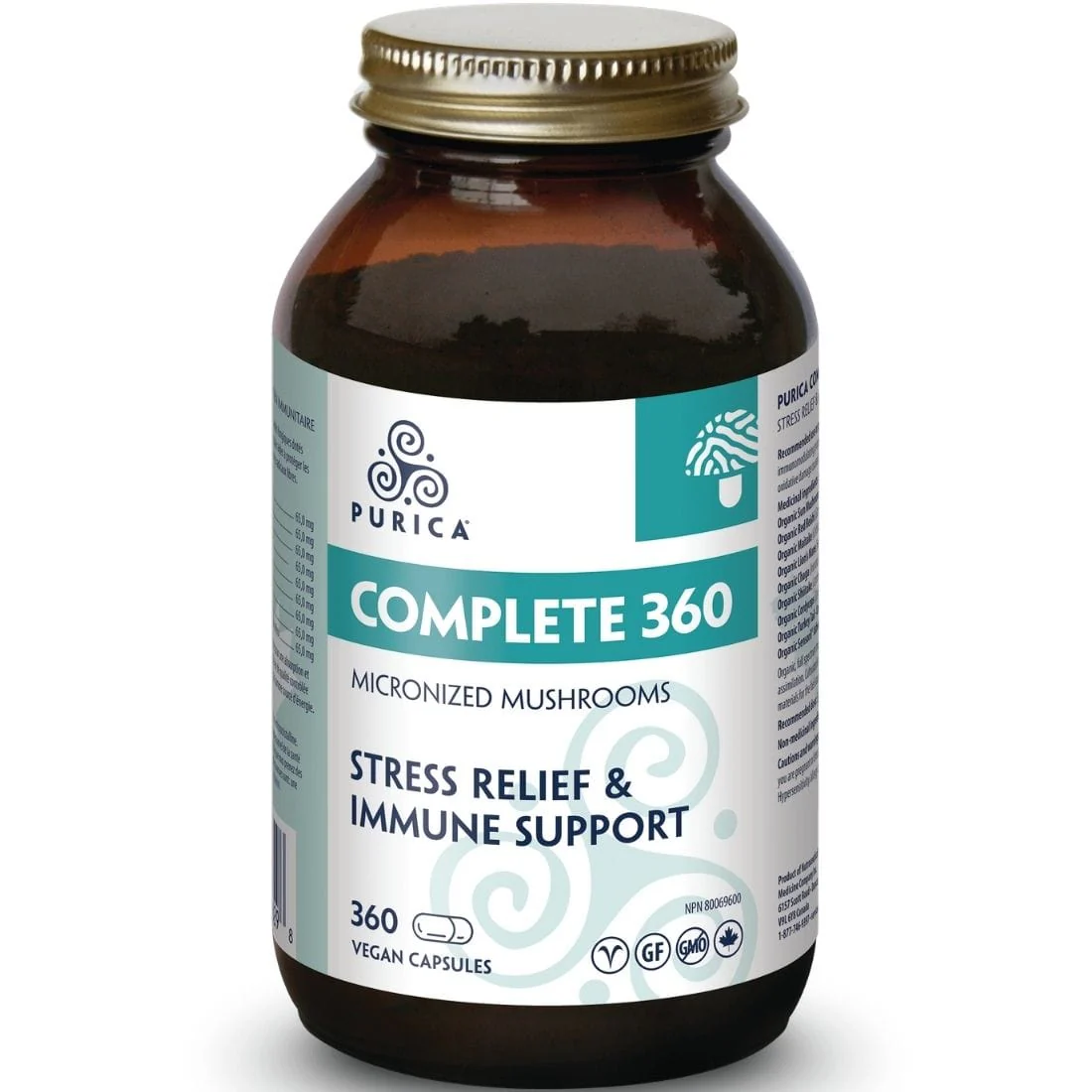 Purica Complete 360 Micronized Mushrooms (360 Degree Stress Relief & Immune Support) - Image 3