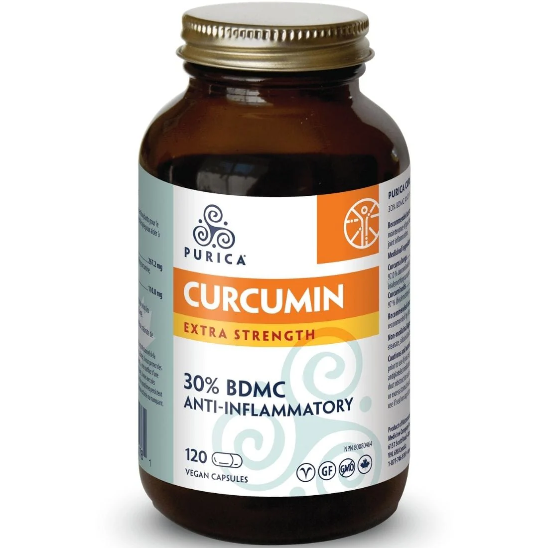 Purica Curcumin BDM30 Extra Strength 30X Potency of Regular Curcumin Extract, 30% BDMC - Image 3