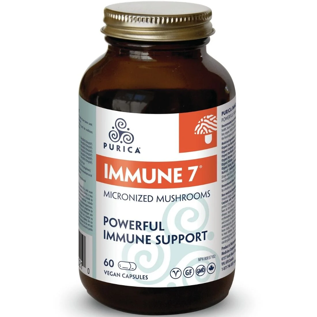 Purica Immune 7, Ultimate Immune Booster With Mushrooms and Antioxidants - Image 2