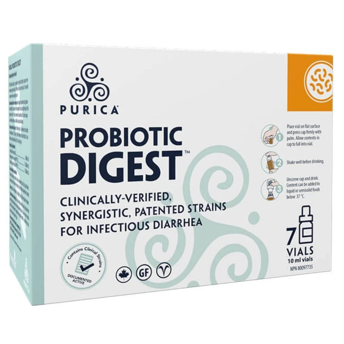 Purica Probiotic Digest (Infectious diarrhea), 7 Vials