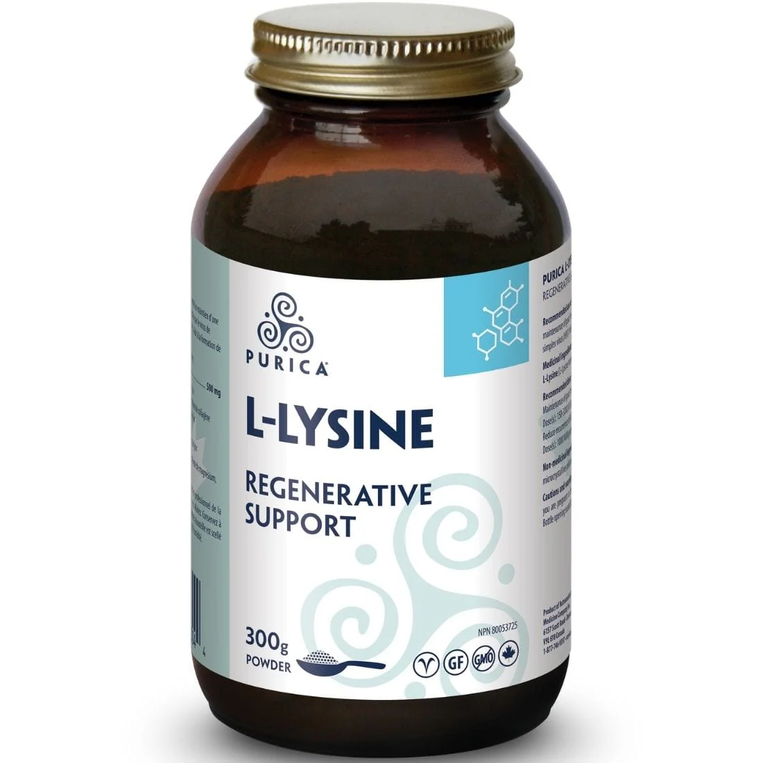 Purica L-Lysine Powder (100% Pure), 300g - Image 2