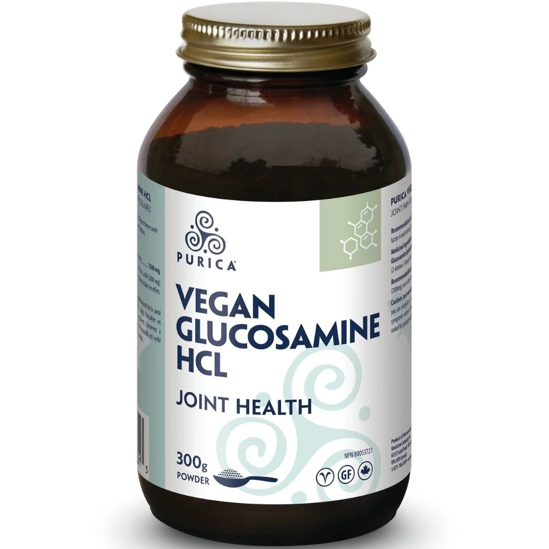 Purica Vegan Glucosamine HCL Powder (100% Pure), 300g