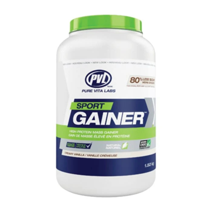 PVL 100% Natural Sport Gainer, Made with Grass Fed Whey - Image 2