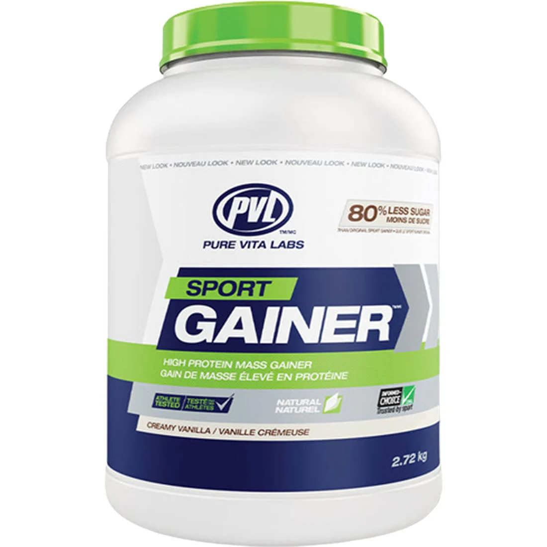 PVL 100% Natural Sport Gainer, Made with Grass Fed Whey - Image 3
