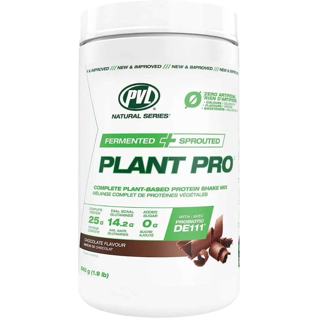 PVL Plant-Pro, Sprouted and Fermented Vegan Plant Based Protein Powder with Digestive Enzymes - Image 2