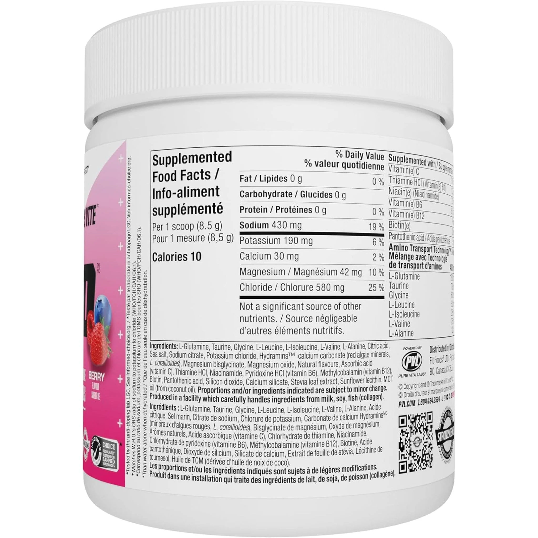 PVL Pro Series Pro H20, Rapid Hydration Electrolytes, 255g - Image 12