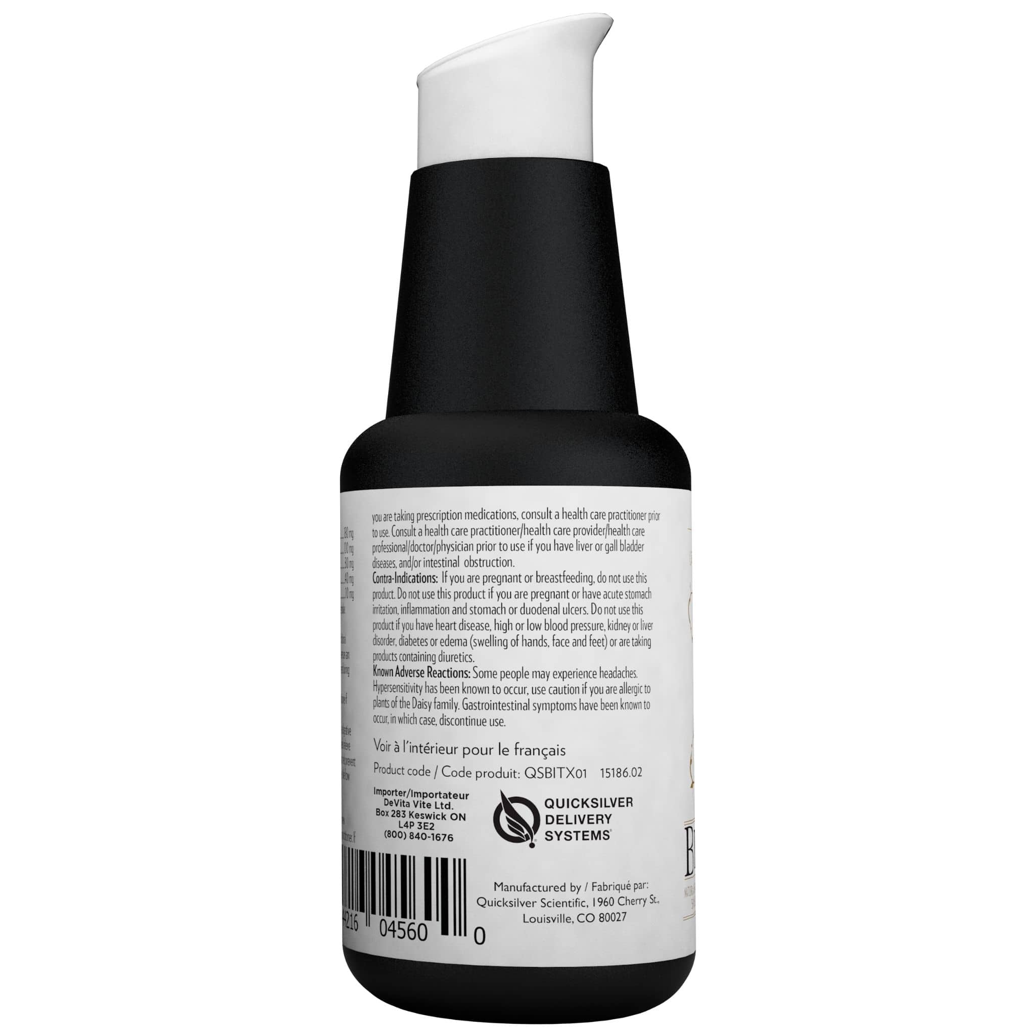 Quicksilver Scientific BitterX, Digestive and Detox Support with Liposomal Bitter Herb Blend, 50ml - Image 2