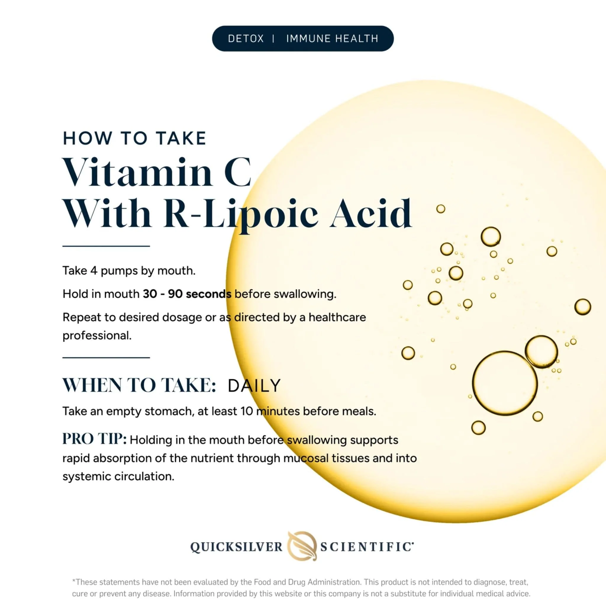 Quicksilver Scientific Liposomal Vitamin C LIQUID + R Lipoic Acid, 50ml - Image 2