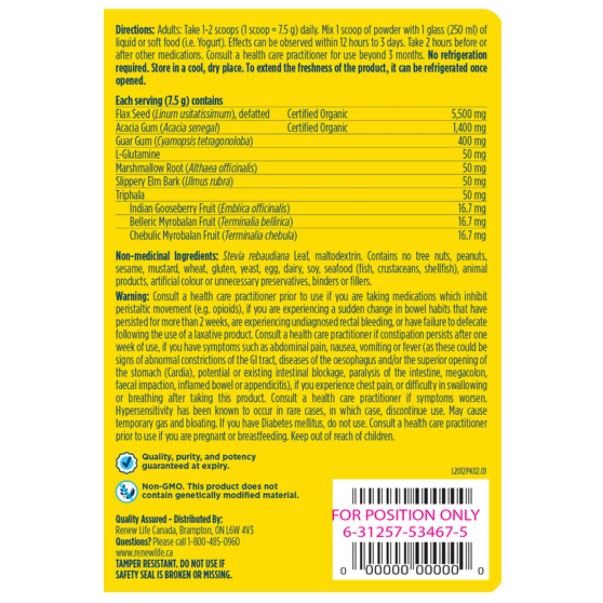 Renew Life FibreSMART Powder, 454g - Image 2