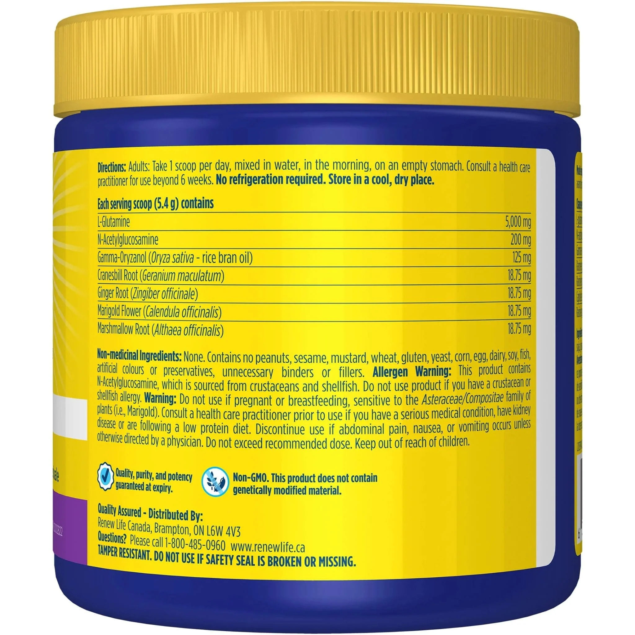 Renew Life IntestiNew Powder (Intestinal Lining Support), Unflavoured, 162g - Image 2