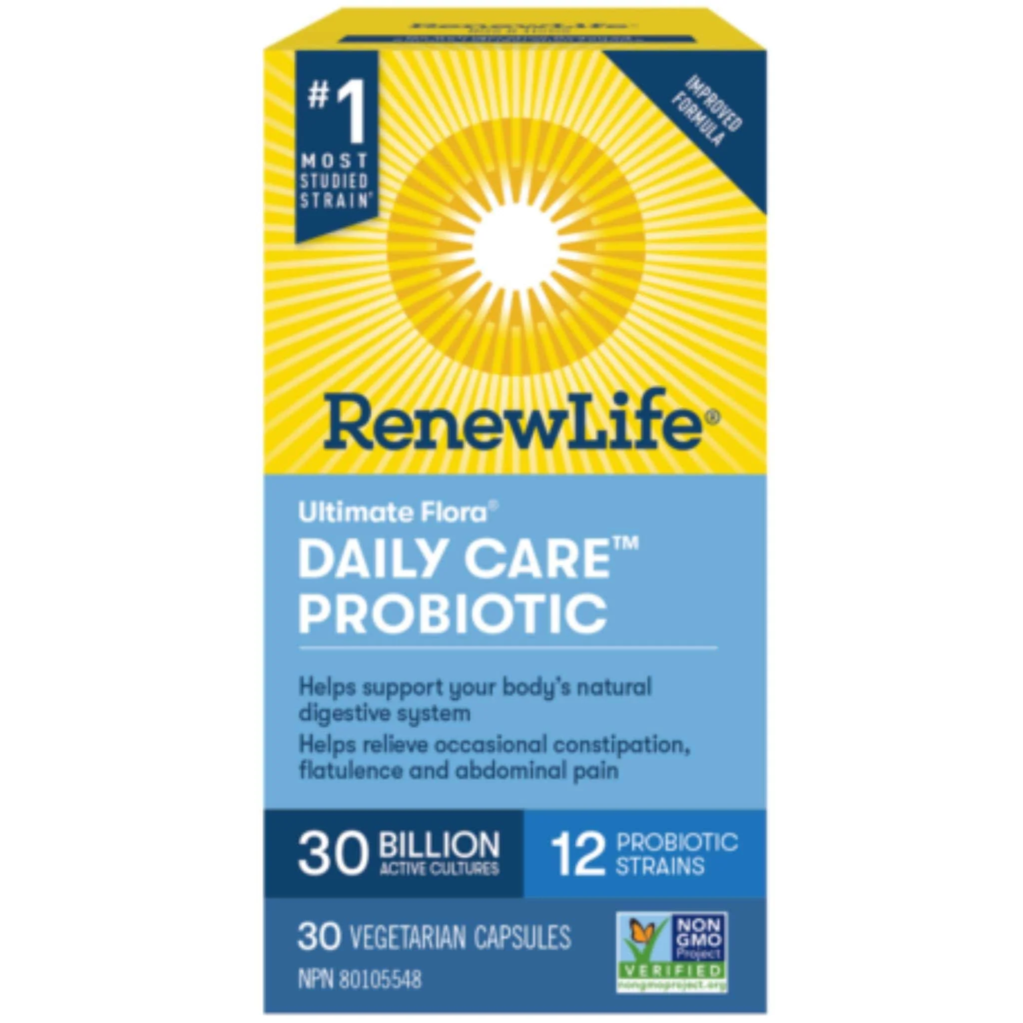 Renew Life Ultimate Flora, Daily Care, 30 Billion (Shelf Stable)