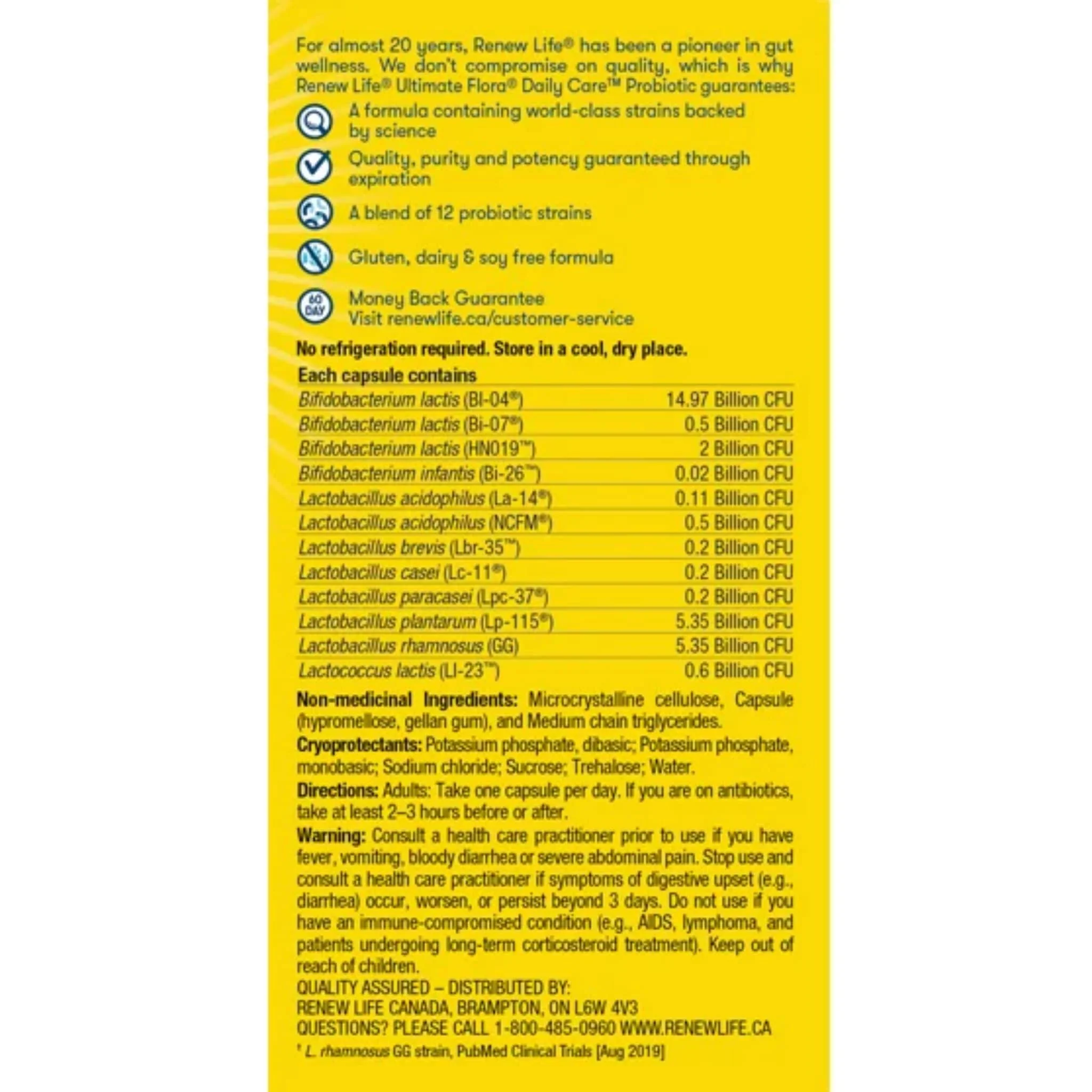 Renew Life Ultimate Flora, Daily Care, 30 Billion (Shelf Stable) - Image 2