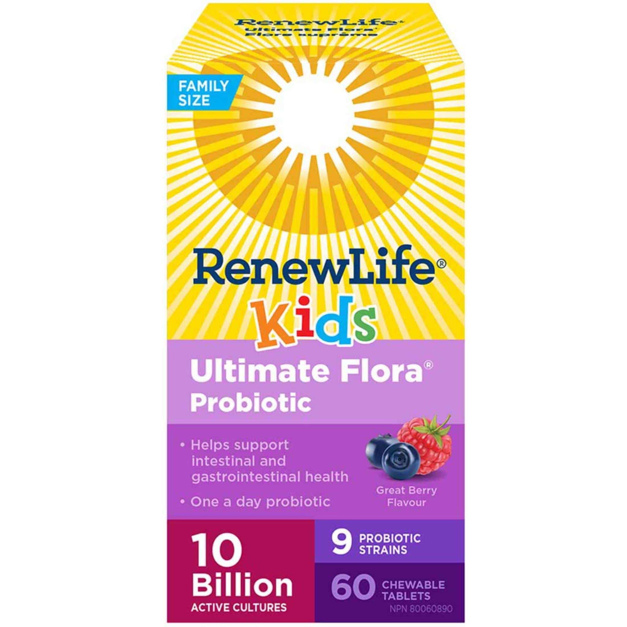 Renew Life Ultimate Flora Kids Probiotic, 10 Billion, Chewable Tablets (Refrigerated) - Image 2