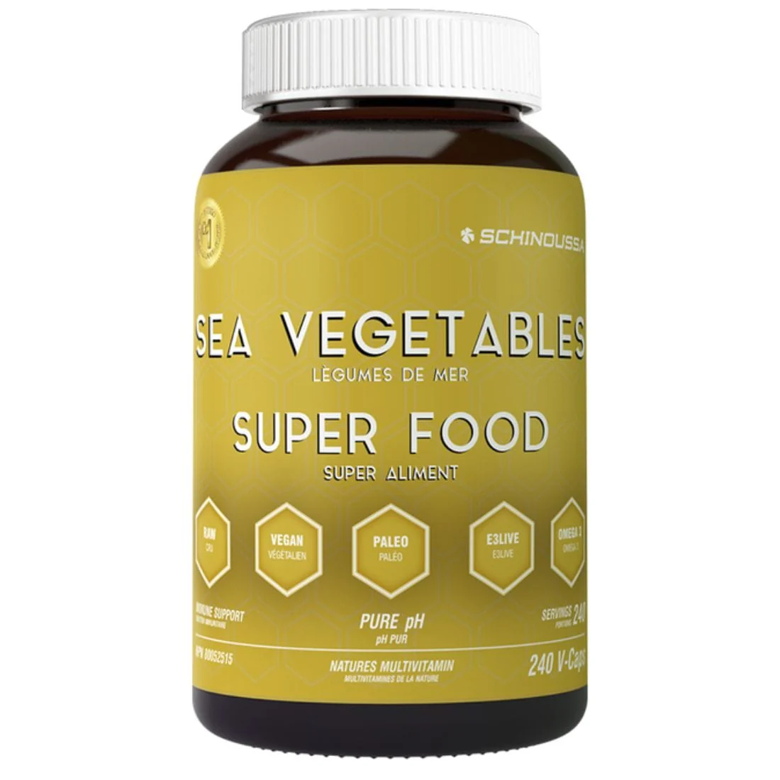 Schinoussa Sea Vegetables Gold Pure pH Upgrade, 240 Capsules