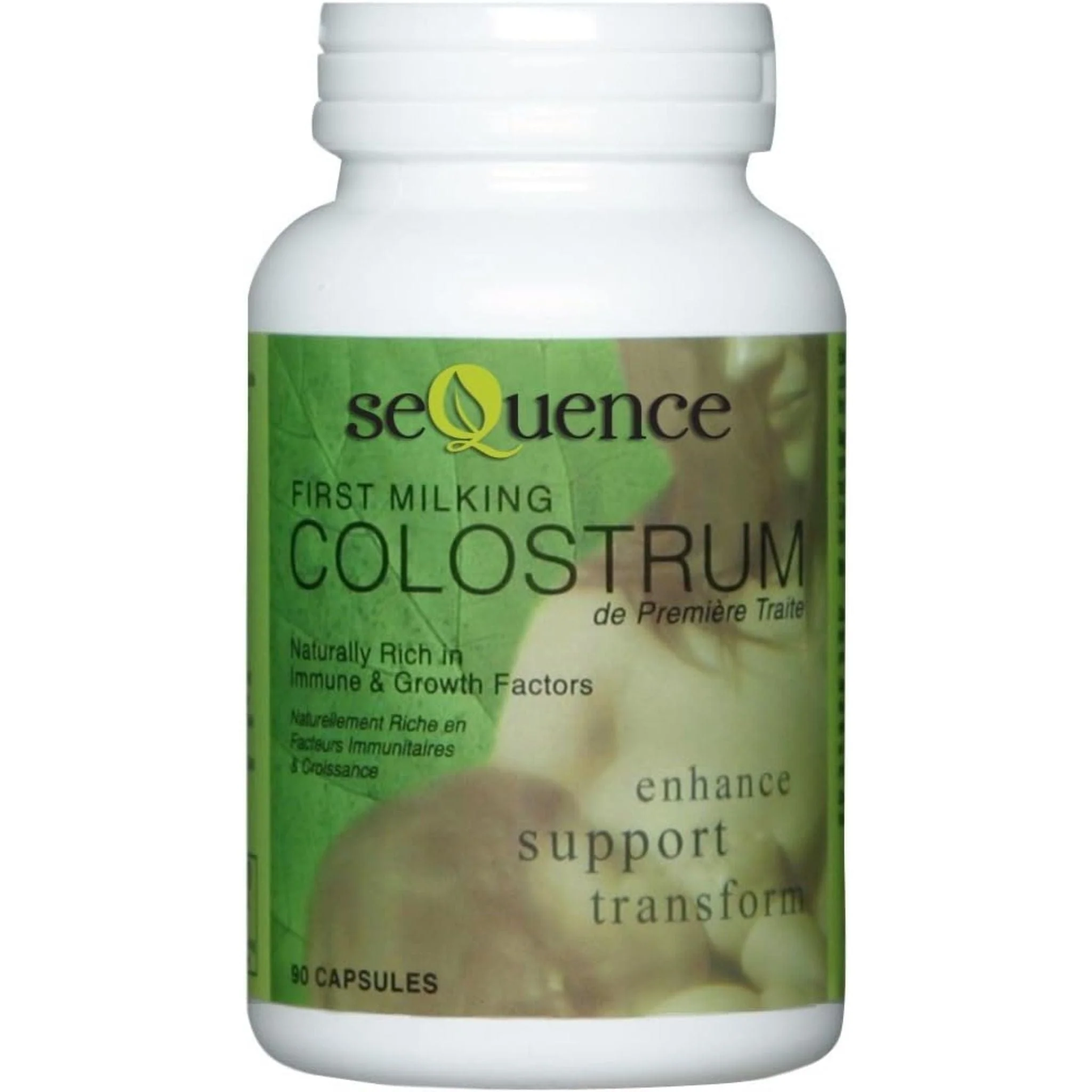 Sequence Colostrum 400mg, First Milking, Rich in Immune and Growth Factors, 90 Capsules
