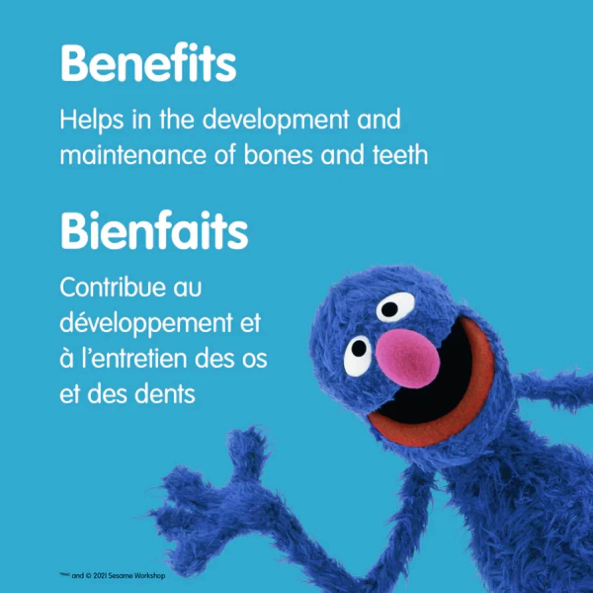 Webber Naturals Sesame Street Baby Vitamin D Drops 400IU, 333 Servings, 10ml - Image 3