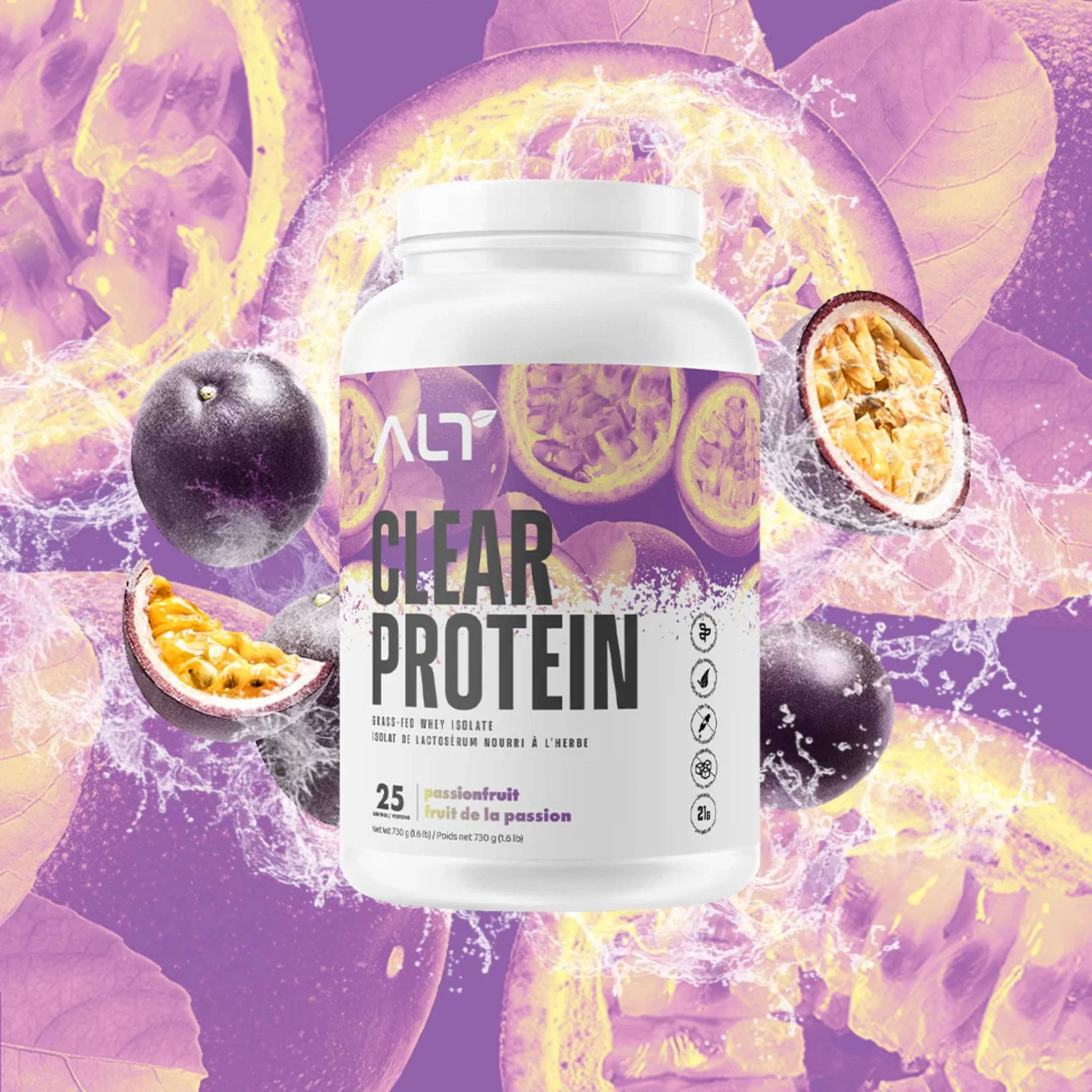 ALT Clear Protein, Grass-Fed Whey Isolate Powder, 25 Servings, 730g - Image 13