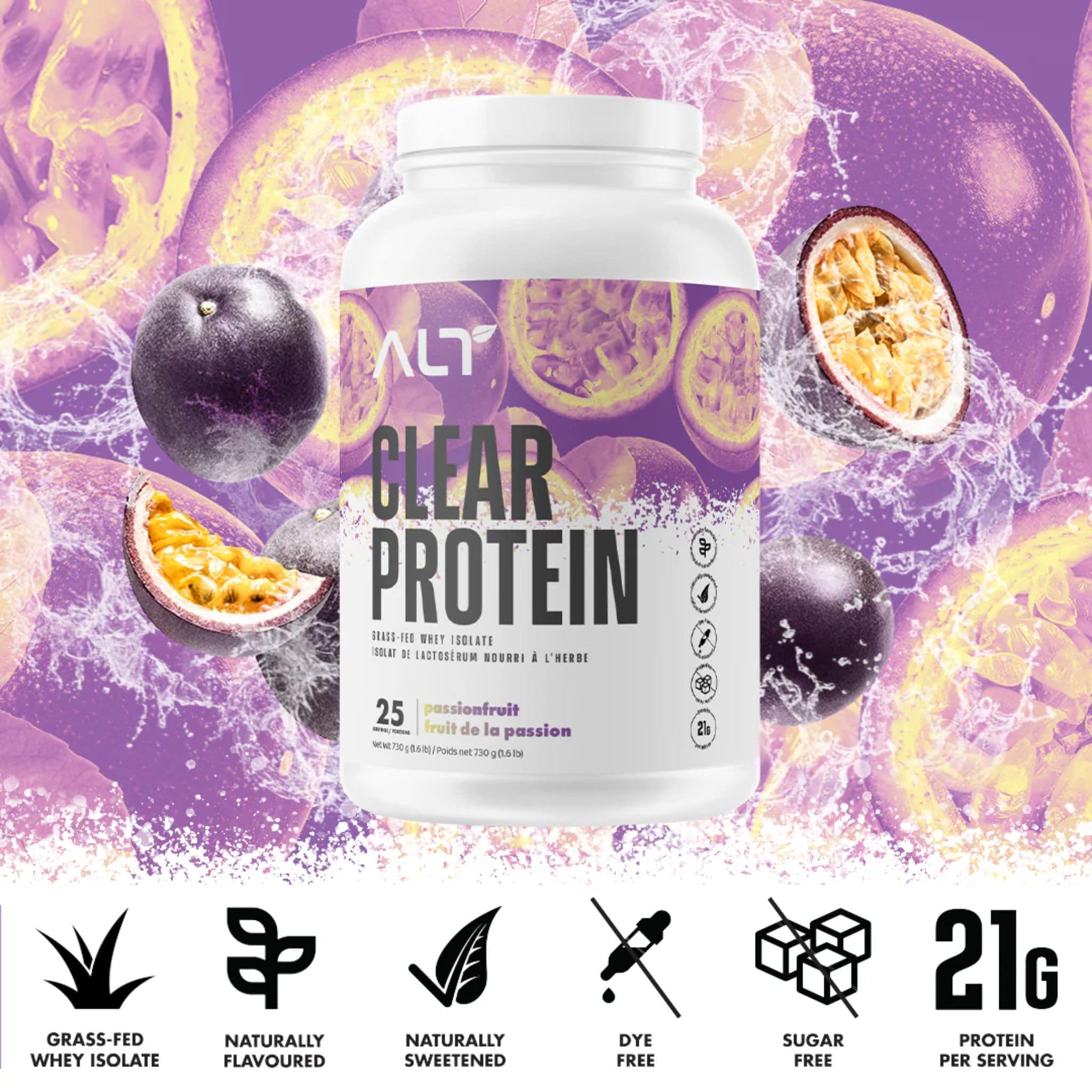 ALT Clear Protein, Grass-Fed Whey Isolate Powder, 25 Servings, 730g - Image 16