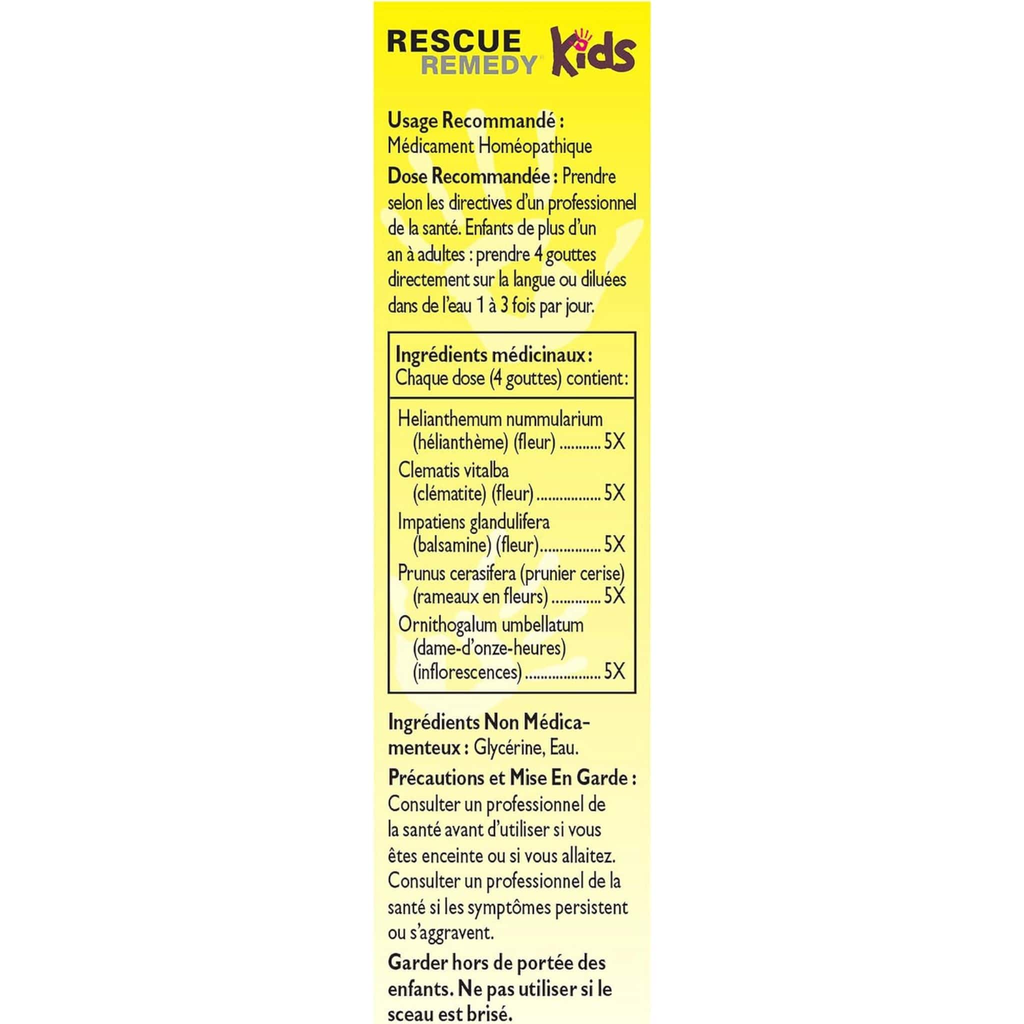 Bach Rescue Remedy For Kids, Alcohol-Free, Child-Safe Formula, 10ml - Image 4