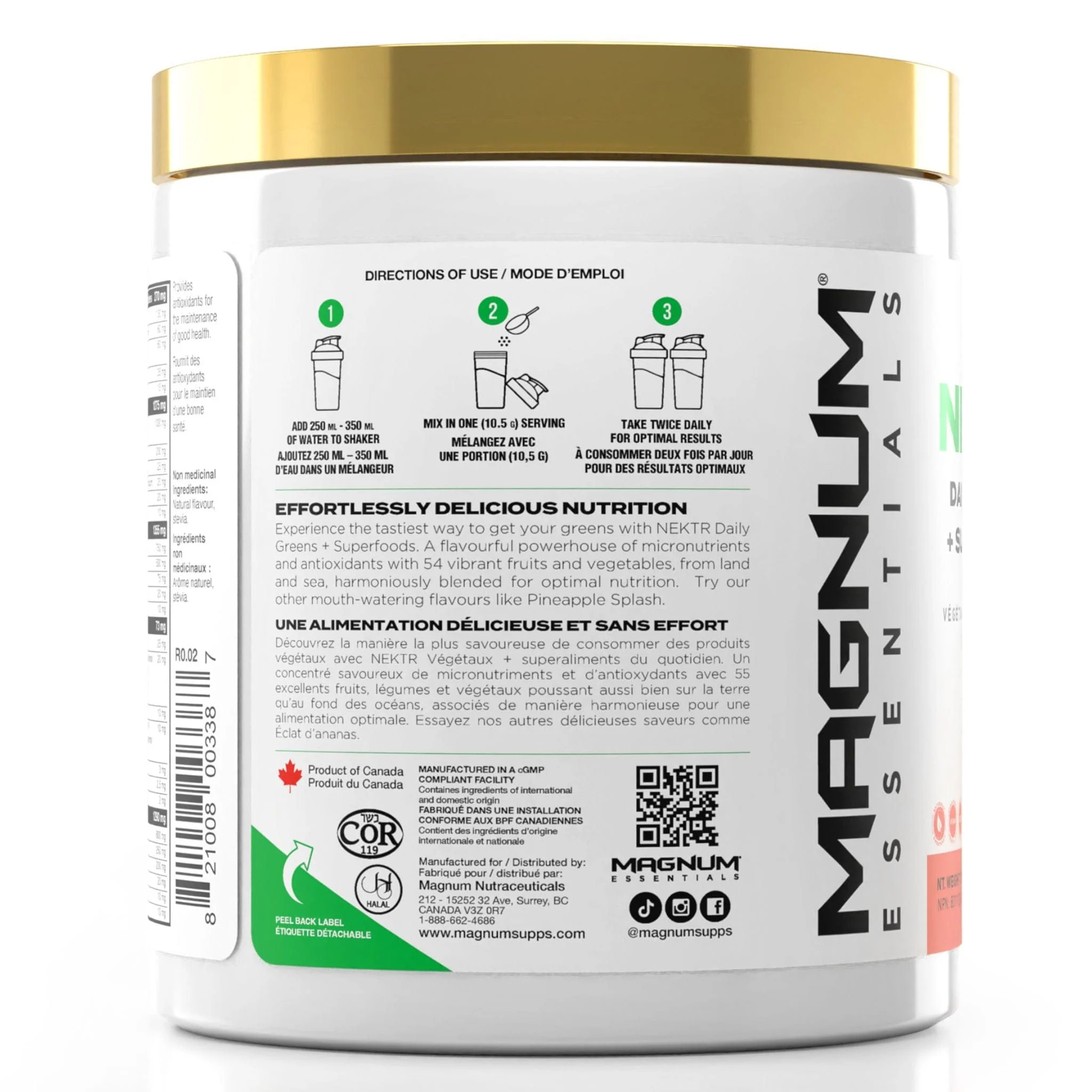 Magnum Essentials NEKTR Daily Greens and Superfoods Powder, 315g - Image 3
