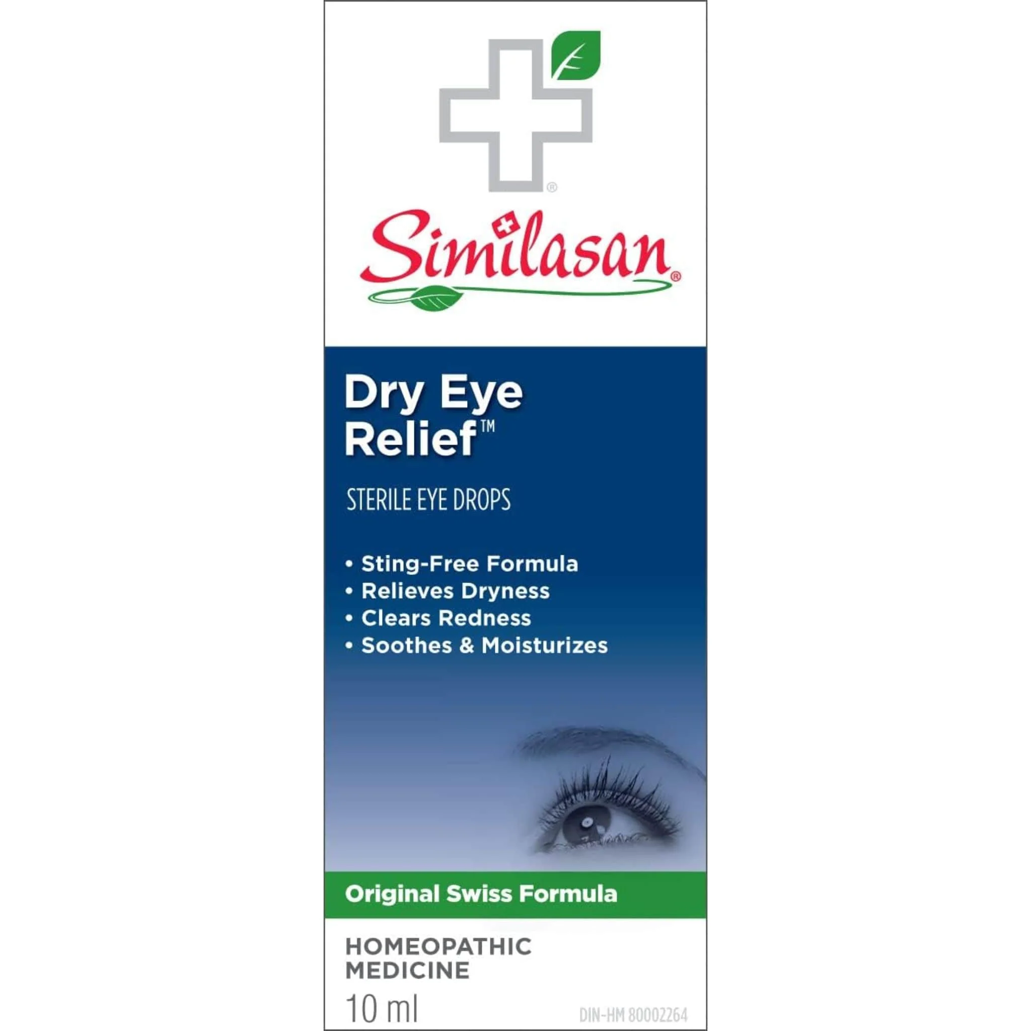 Similasan Dry Eye Relief, Liquid Drops, Homeopathic, Natural, Sting-Free Hydration for Dry and Red Eyes, 10ml - Image 2