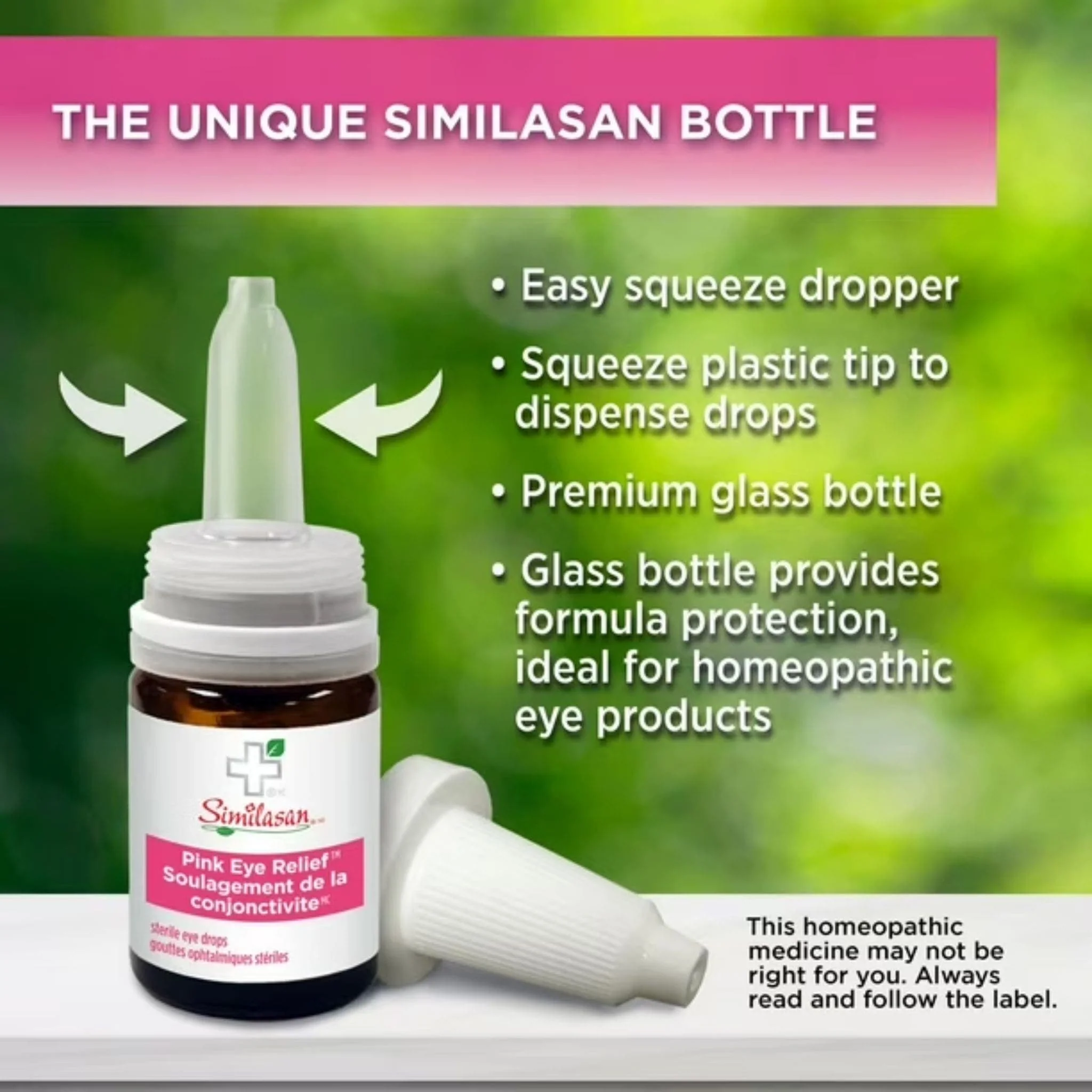 Similasan Pink Eye Relief Liquid Drops, With Eyebright, Safe for All Ages, Relieves Redness, Burning, Watery Discharge, Grittiness, and Conjunctivitis Symptoms, 10ml - Image 5