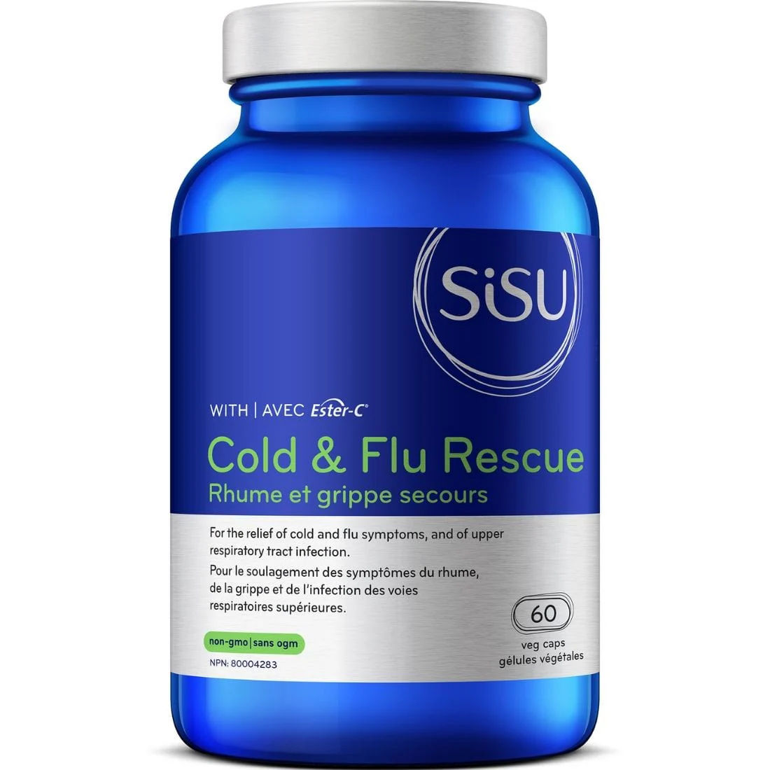 SISU Cold and Flu Rescue with Ester-C, 60 Vegetable Capsules - Image 3