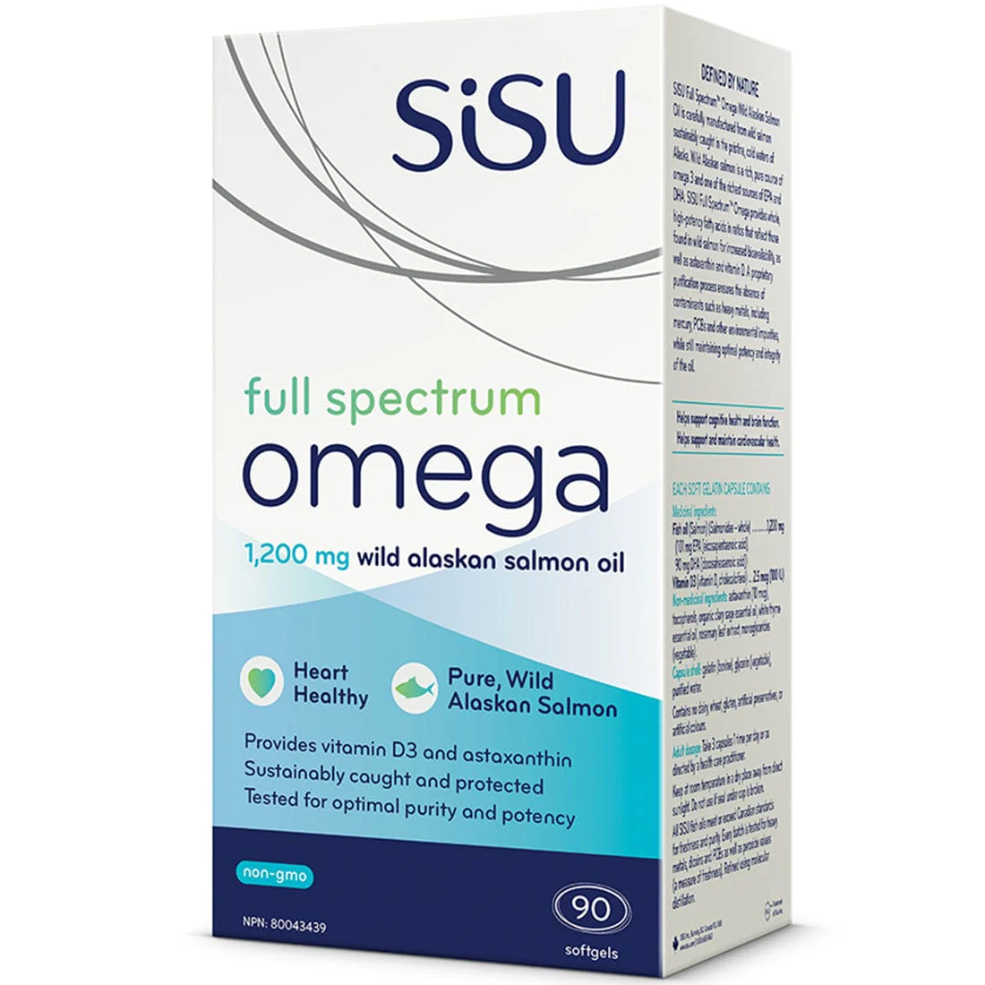 SISU Full Spectrum Omega Wild Alaskan Salmon Oil 1200mg - Image 2