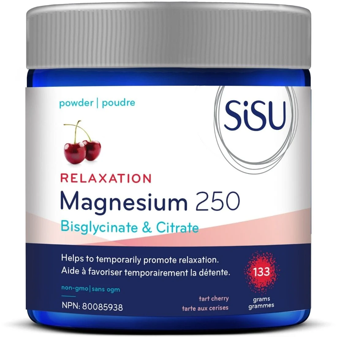 SISU Magnesium Powder 250mg Relaxation Blend (bisglycinate and citrate) with Theanine and GABA - Image 4