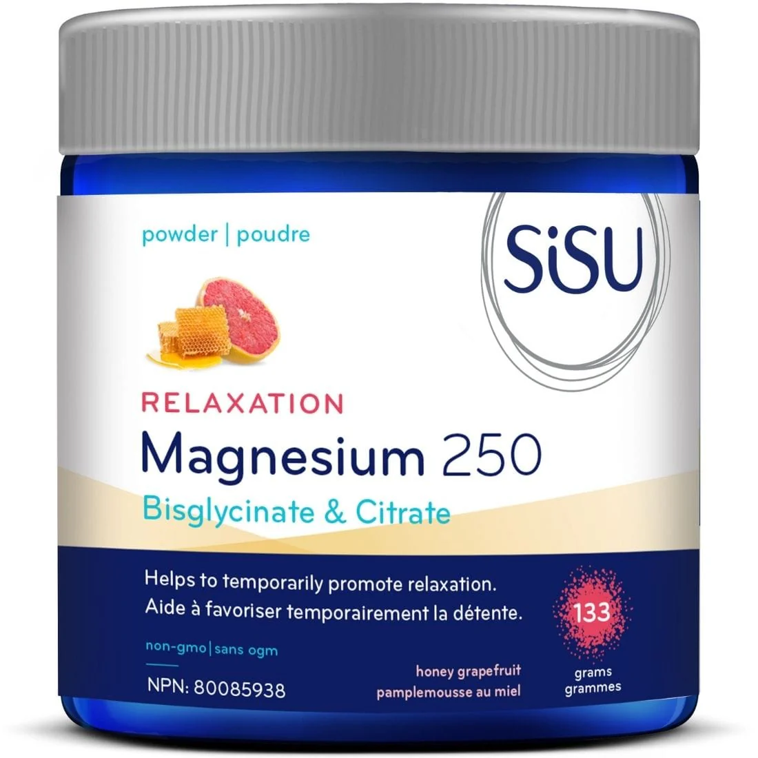 SISU Magnesium Powder 250mg Relaxation Blend (bisglycinate and citrate) with Theanine and GABA - Image 5