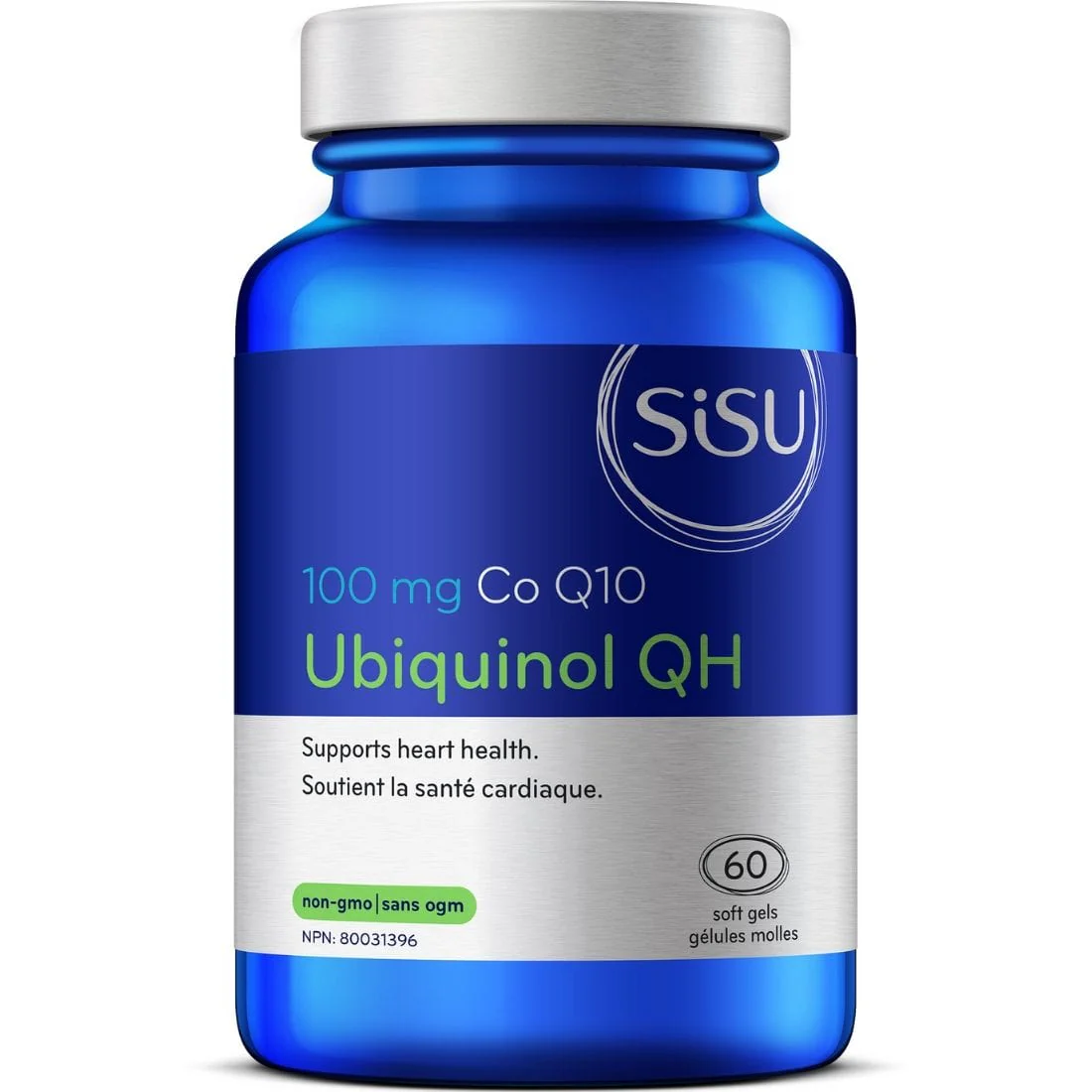 SISU Ubiquinol QH 100mg Co Q10, 60 Softgels
