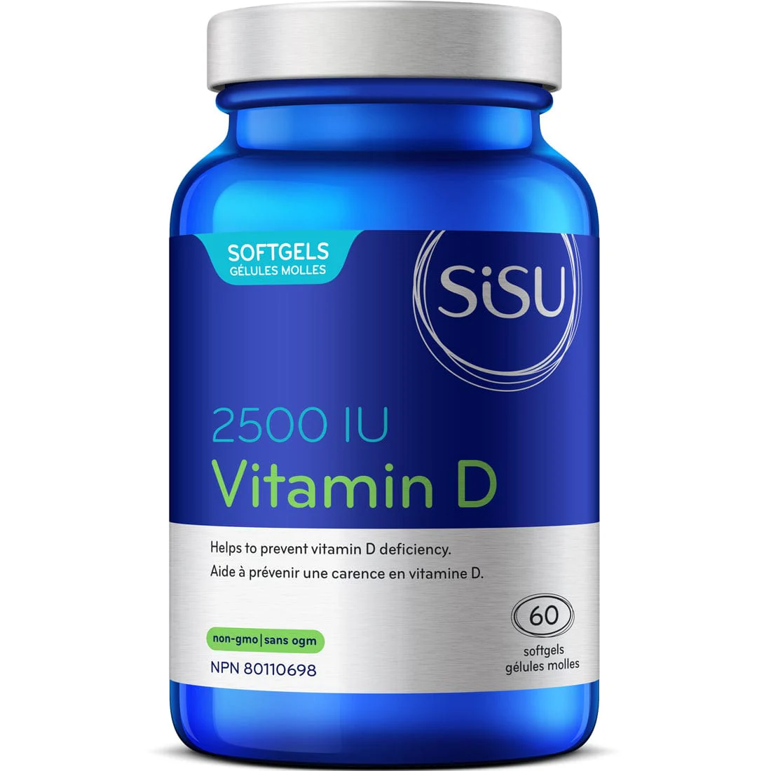 SISU Vitamin D3 2,500IU Softgels - Image 2