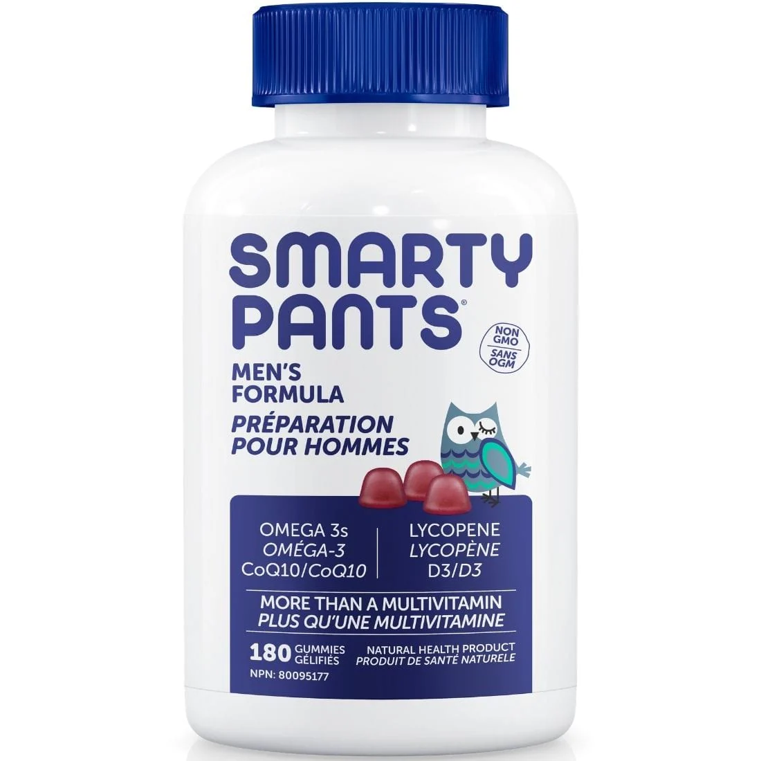 SmartyPants Mens Formula Gummy Multivitamins, with CoQ10, Lycopene and Omega 3