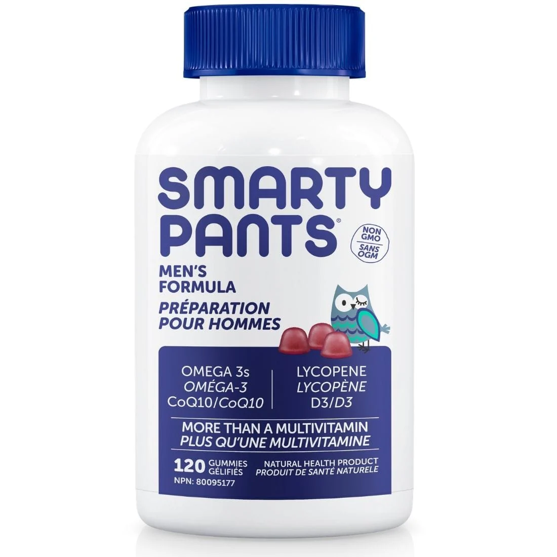 SmartyPants Mens Formula Gummy Multivitamins, with CoQ10, Lycopene and Omega 3 - Image 2