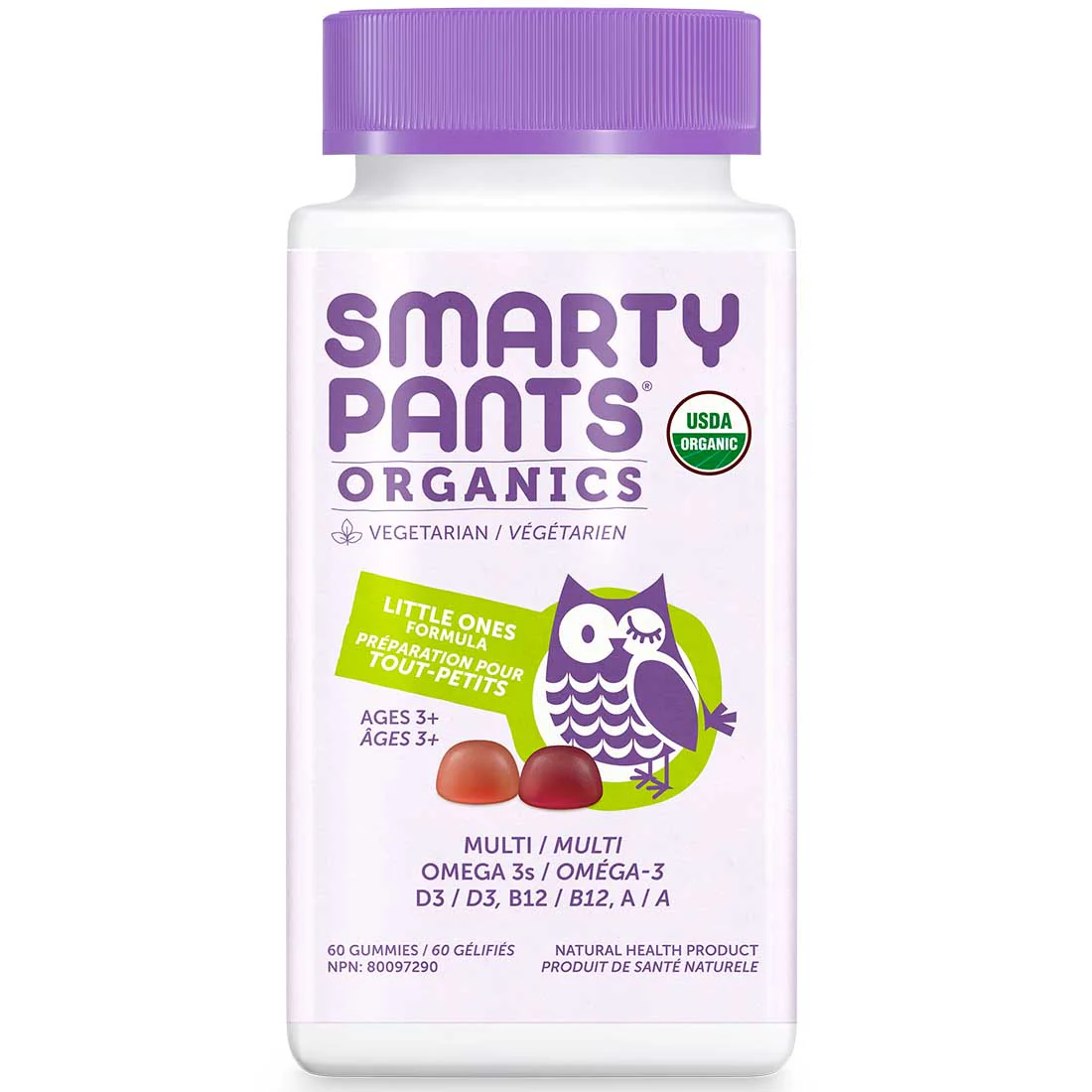 SmartyPants Organic Little Ones Formula Toddler Gummy Multivitamins - Image 3