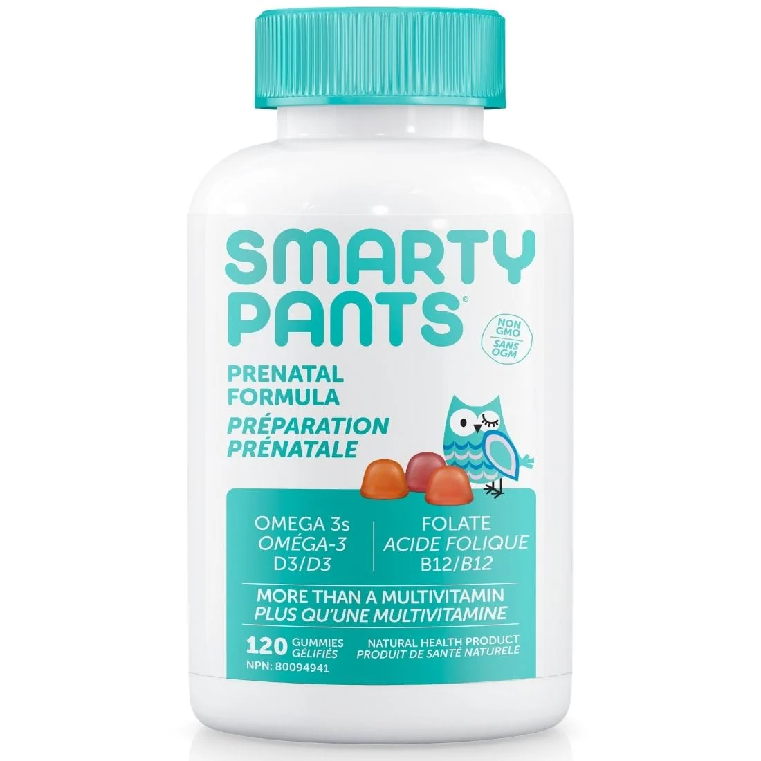 SmartyPants Prenatal Formula Gummy Multivitamins with Folate, B12 and Omega 3 - Image 2