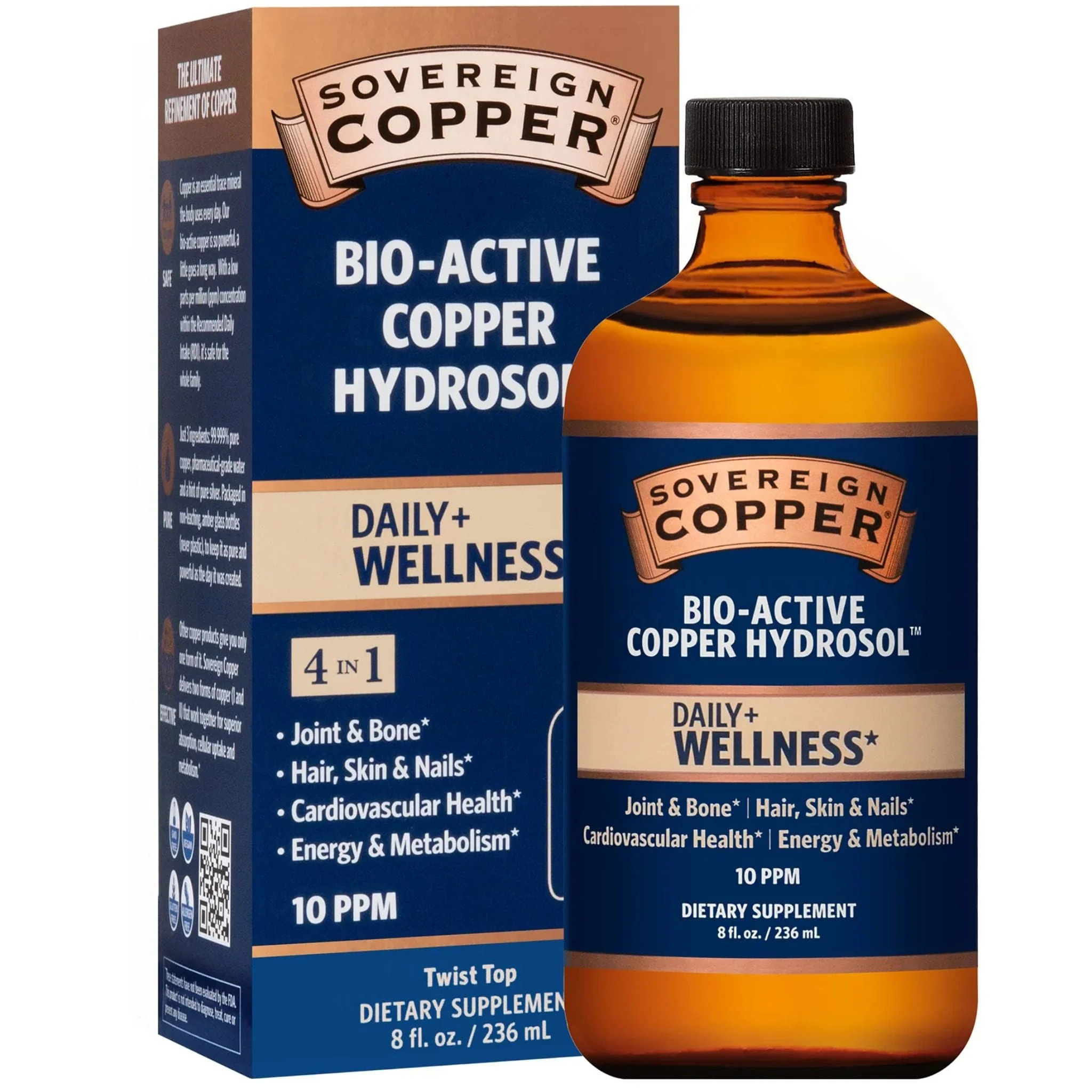 Sovereign Copper Trace Element 10 PPM, Bio Active Copper Hydrosol - Image 4
