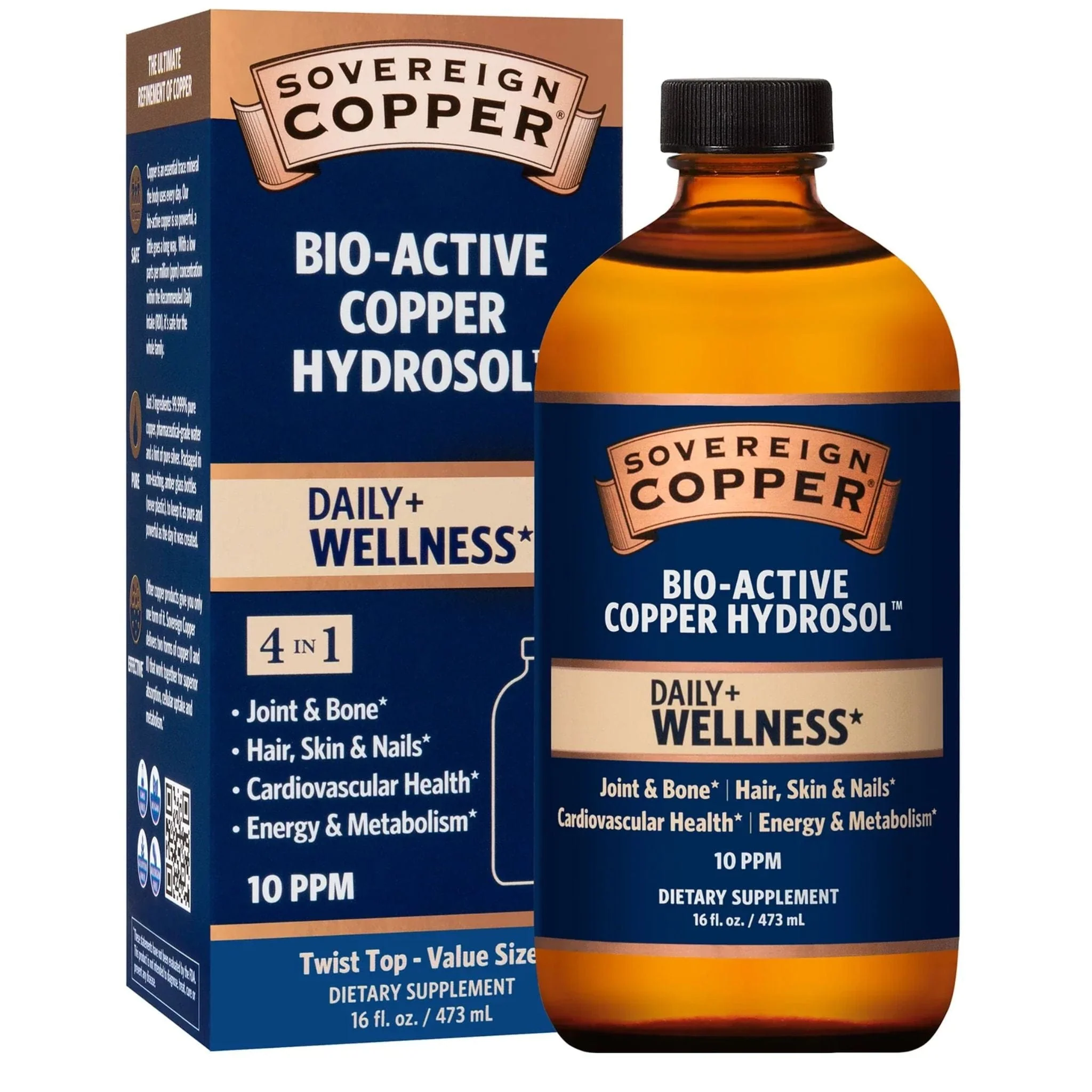 Sovereign Copper Trace Element 10 PPM, Bio Active Copper Hydrosol - Image 5