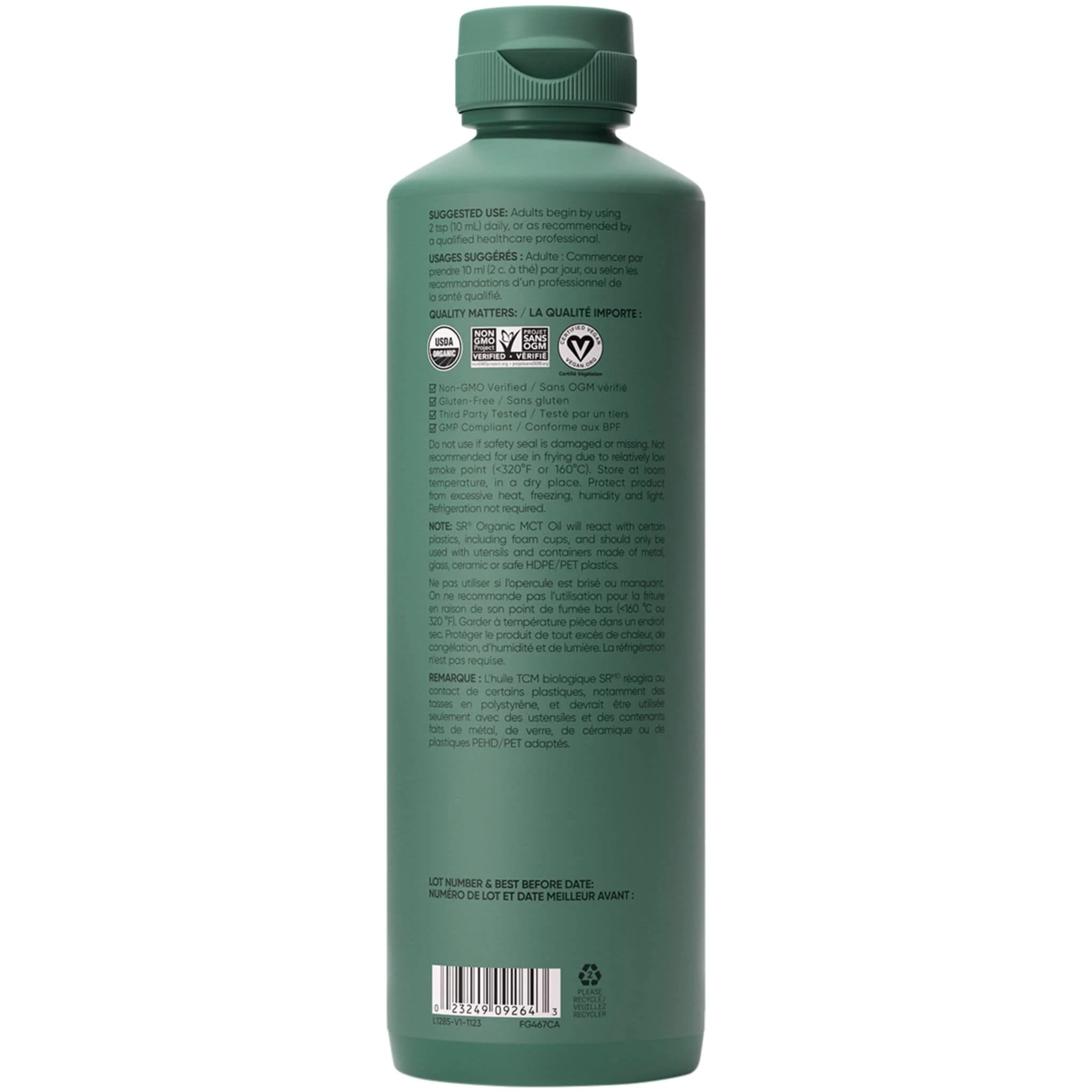 Sports Research Organic MCT Oil, Liquid, Pure Coconut-Derived Energy for Keto and Low-Carb Lifestyles 414ml-887ml - Image 2