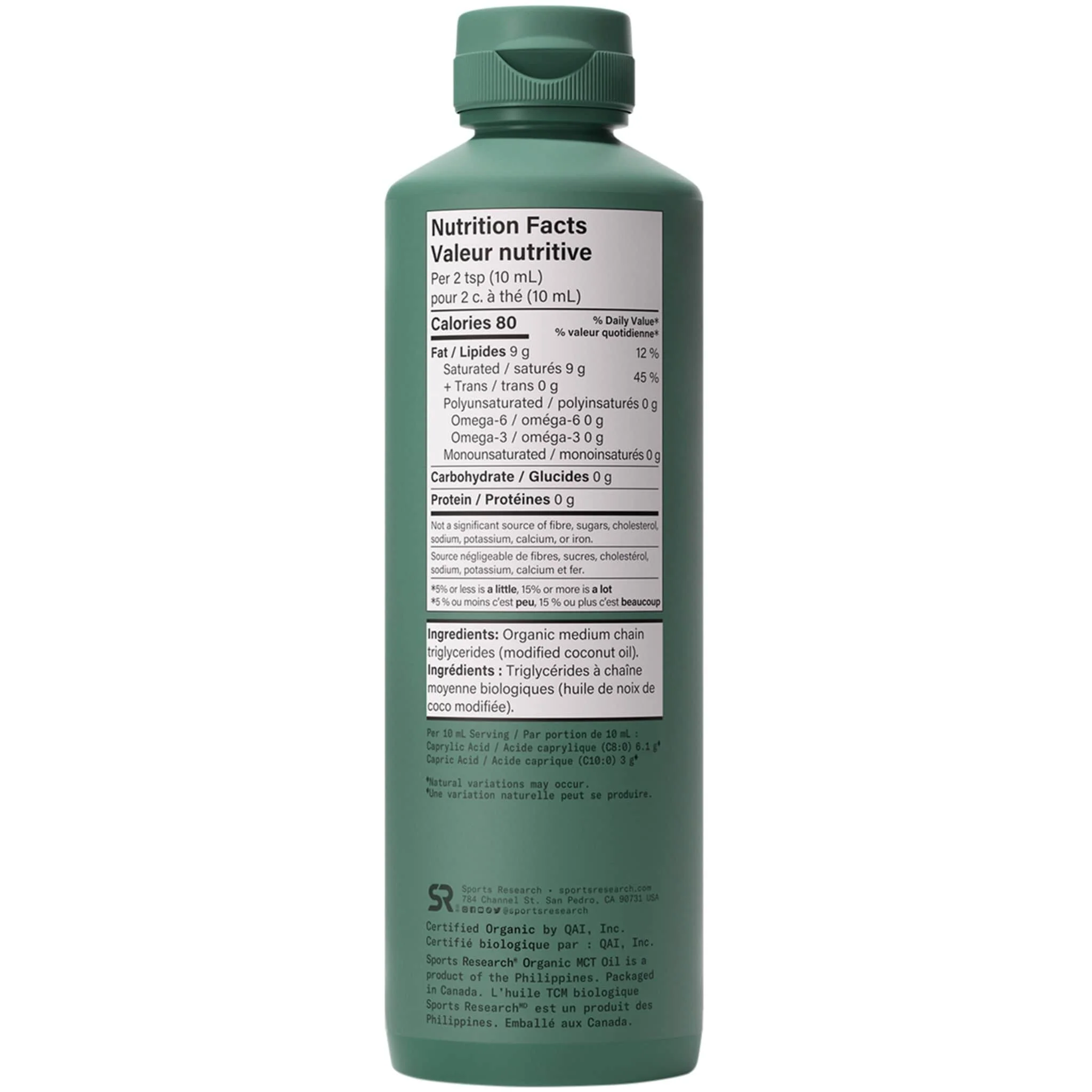 Sports Research Organic MCT Oil, Liquid, Pure Coconut-Derived Energy for Keto and Low-Carb Lifestyles 414ml-887ml - Image 3