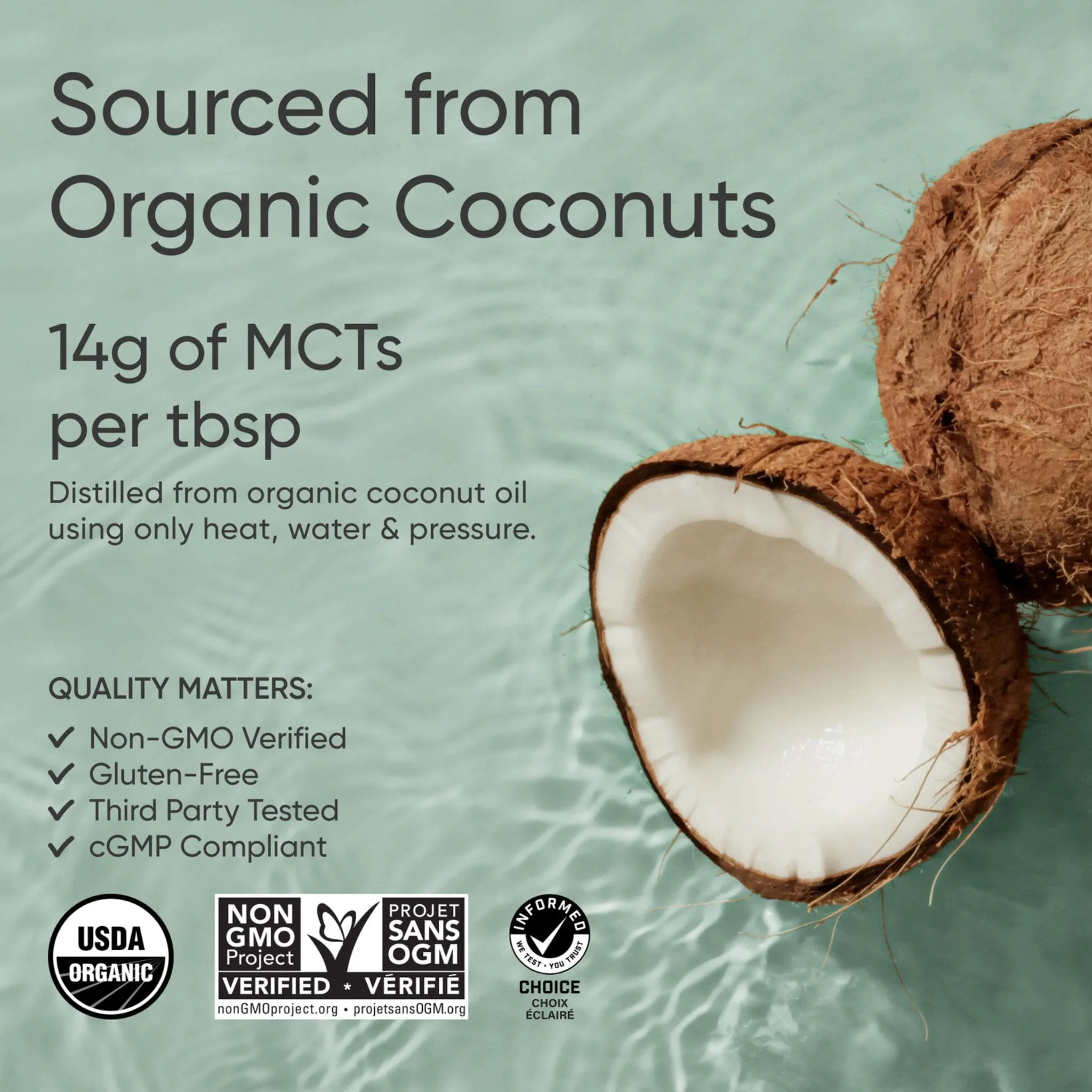 Sports Research Organic MCT Oil, Liquid, Pure Coconut-Derived Energy for Keto and Low-Carb Lifestyles 414ml-887ml - Image 8