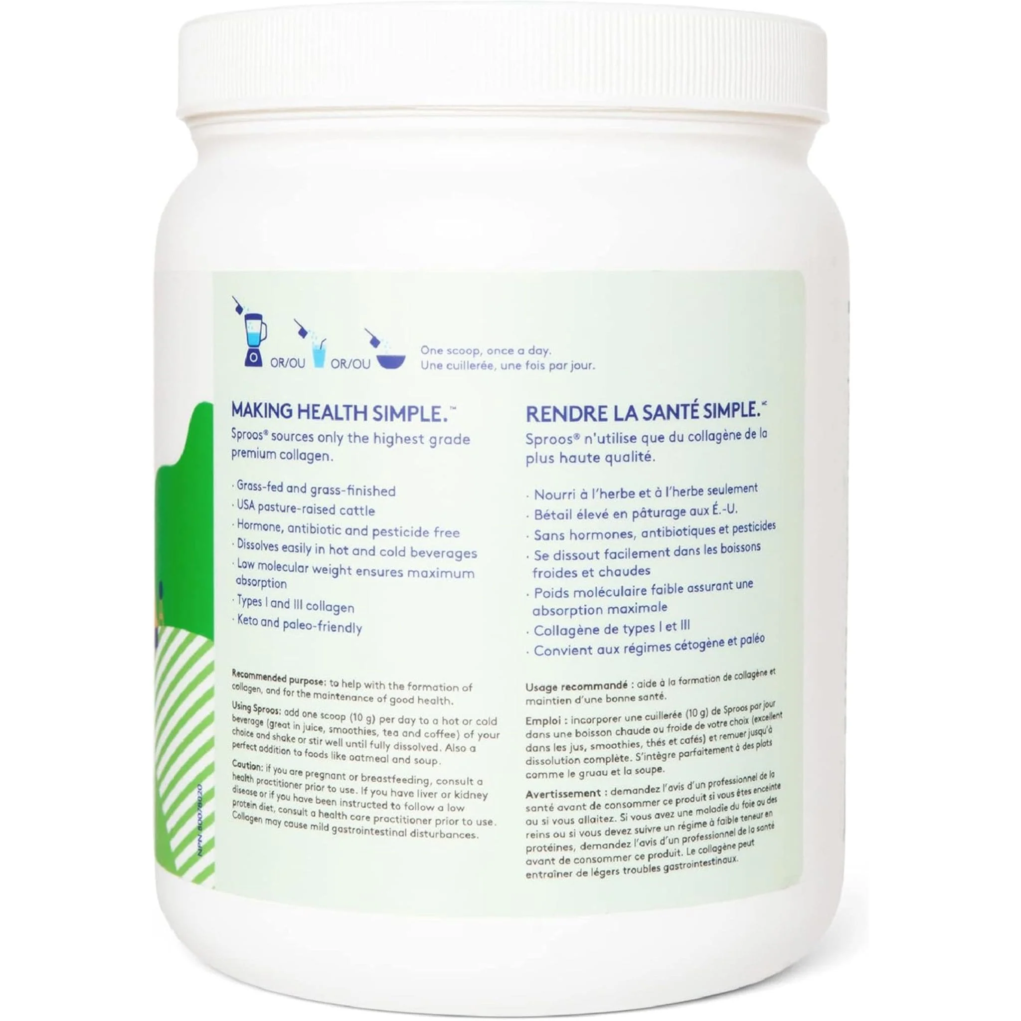 Sproos Grass-Fed Collagen, Hydrolyzed Collagen Peptides - Image 2