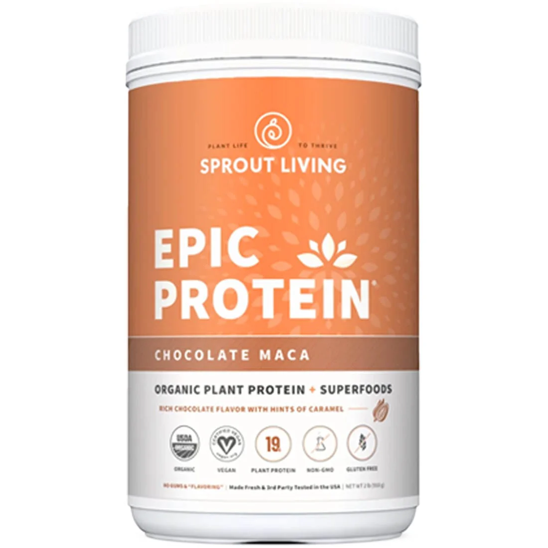 Sprout Living Epic Protein Organic Plant Protein, Made Fresh, Vegan, Gluten-Free, Non-GMO - Image 3