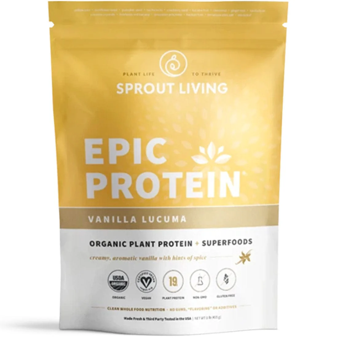 Sprout Living Epic Protein Organic Plant Protein, Made Fresh, Vegan, Gluten-Free, Non-GMO - Image 8