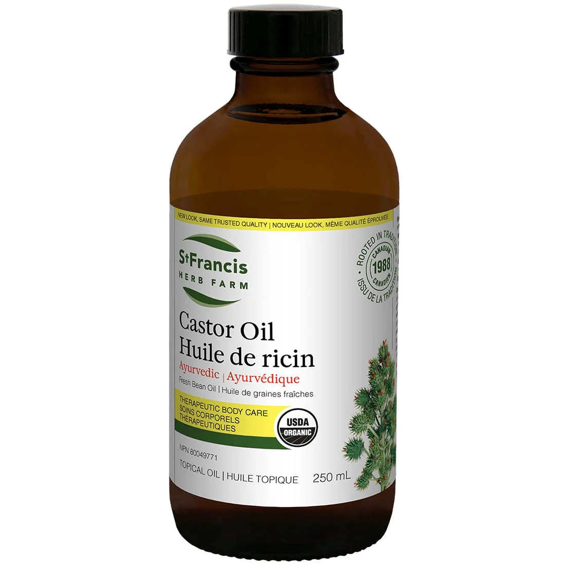 St. Francis Castor Oil, Organic Castor Oil, Anti-Inflammatory, Antimicrobial, Hexane Free, Expeller Pressed, 120-500ml - Image 2