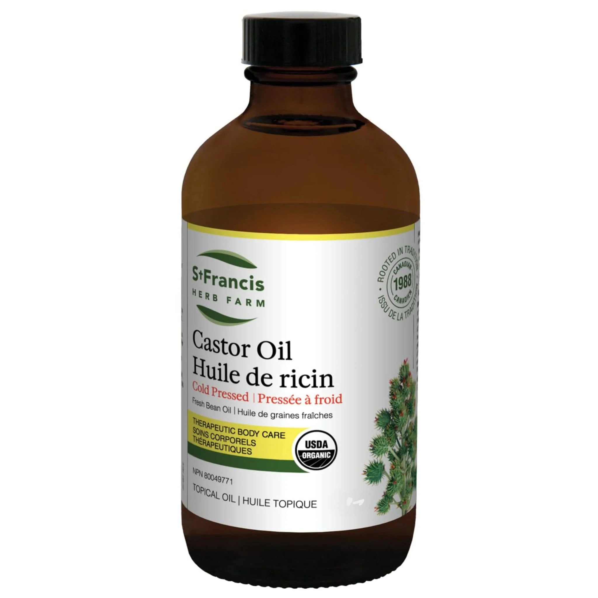St. Francis Castor Oil, Organic Castor Oil, Anti-Inflammatory, Antimicrobial, Hexane Free, Expeller Pressed, 120-500ml - Image 4