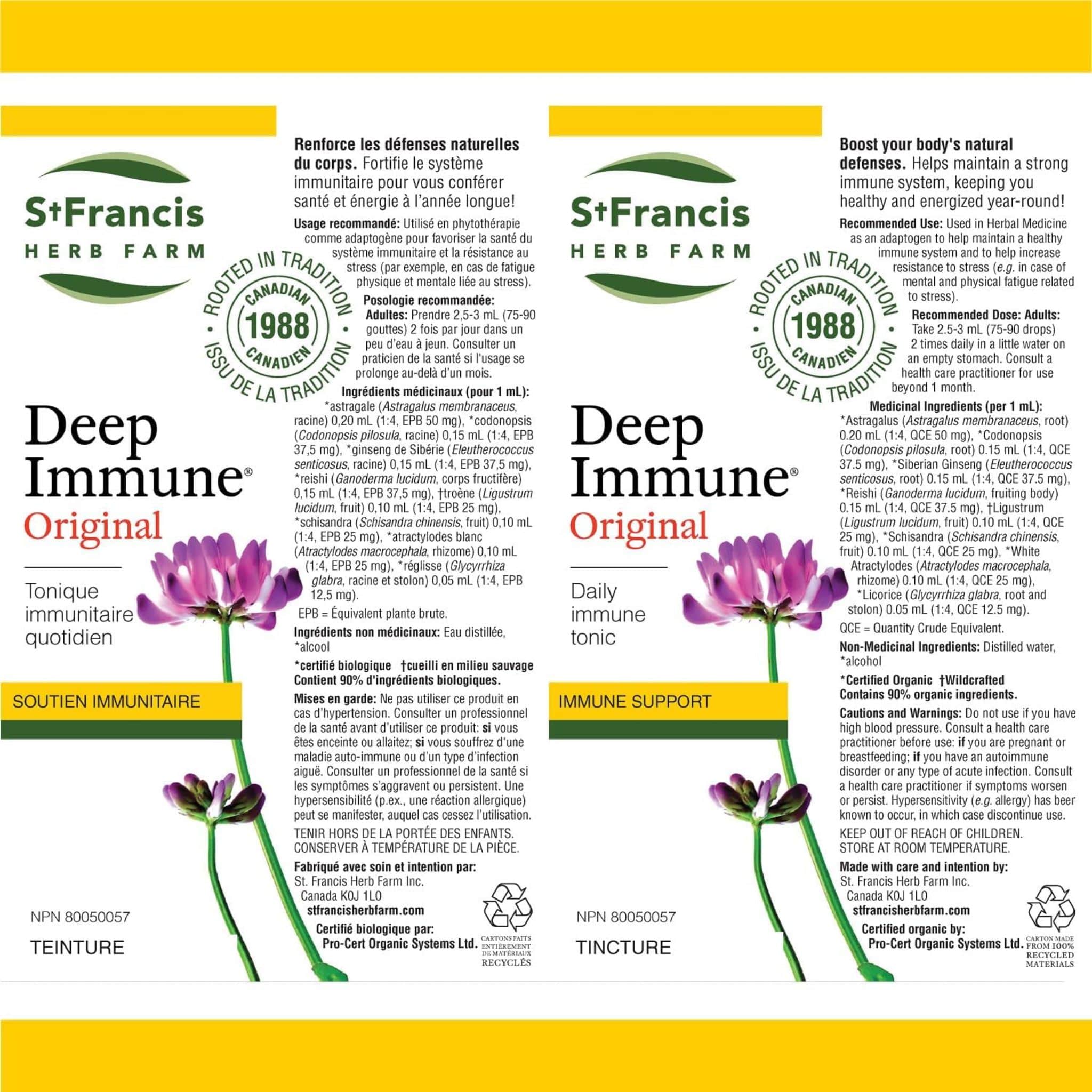 St. Francis Deep Immune Original, Antiviral Immune and Stress Tonic Liquid - Image 3