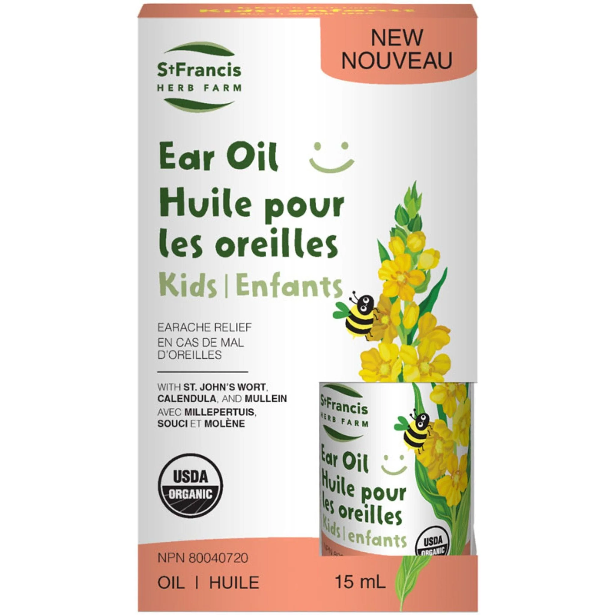 St. Francis Ear Oil For Kids, 15ml