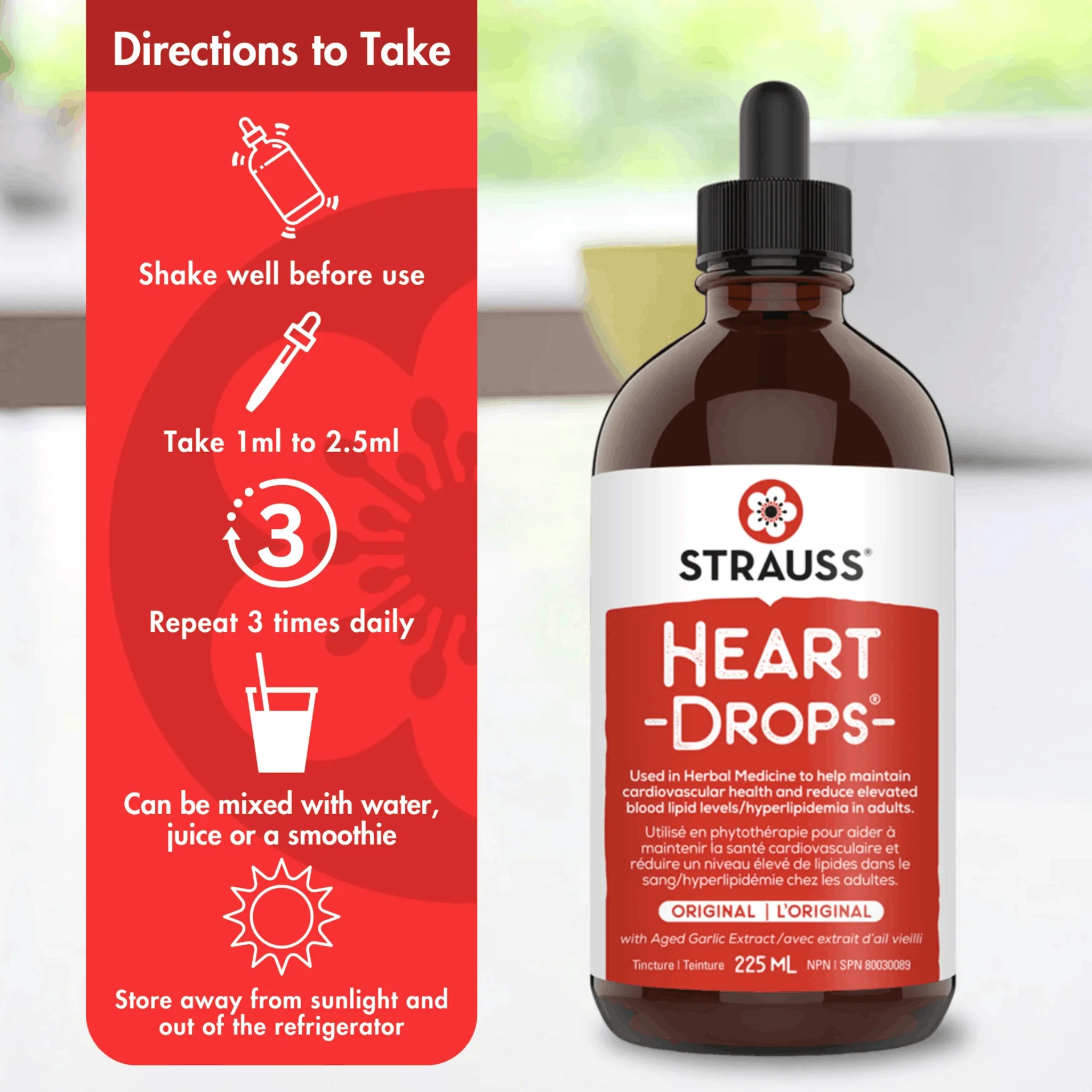 Strauss Heart Drops, Liquid Herbal Heart Health Supplement, Cardiovascular and Circulation Support with Aged Garlic and 7 Herbal Extracts, 50-225ml - Image 10